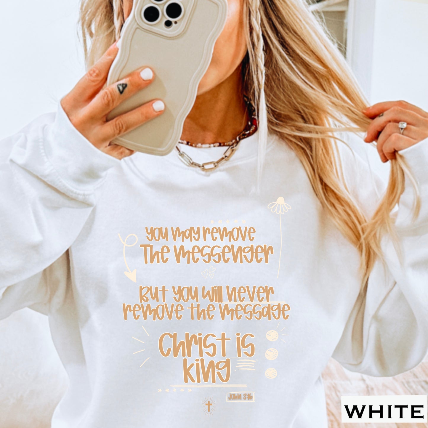 You May Remove The Message But You Will Never Remove The Messenger Crewneck Sweatshirt