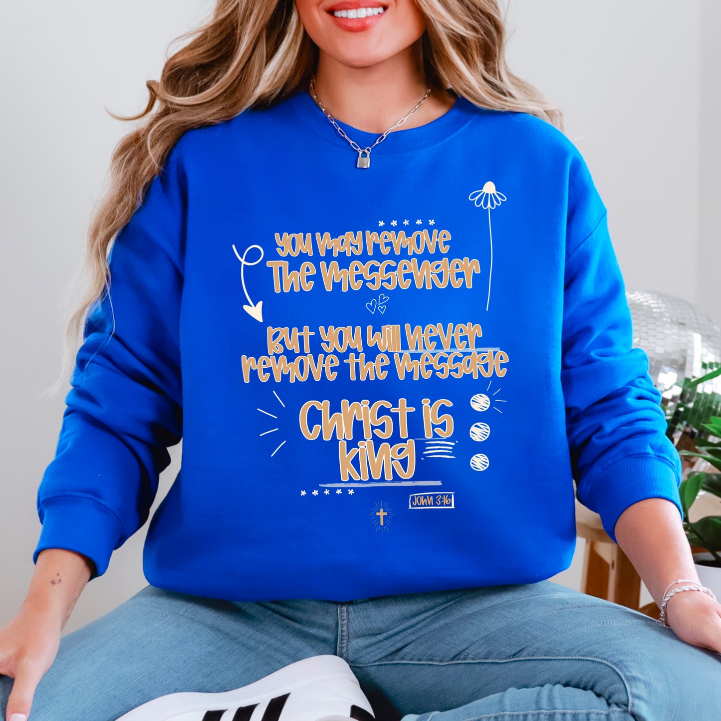 You May Remove The Message But You Will Never Remove The Messenger Crewneck Sweatshirt
