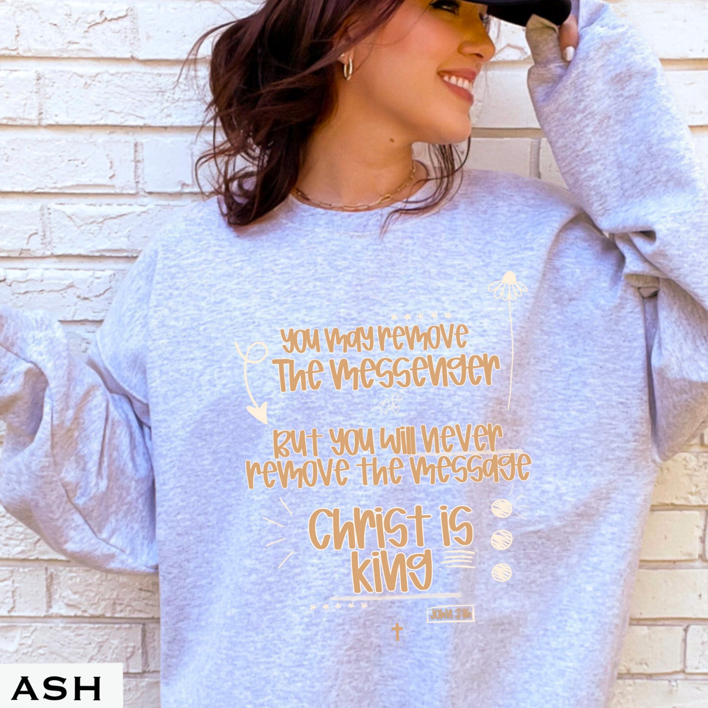 You May Remove The Message But You Will Never Remove The Messenger Crewneck Sweatshirt