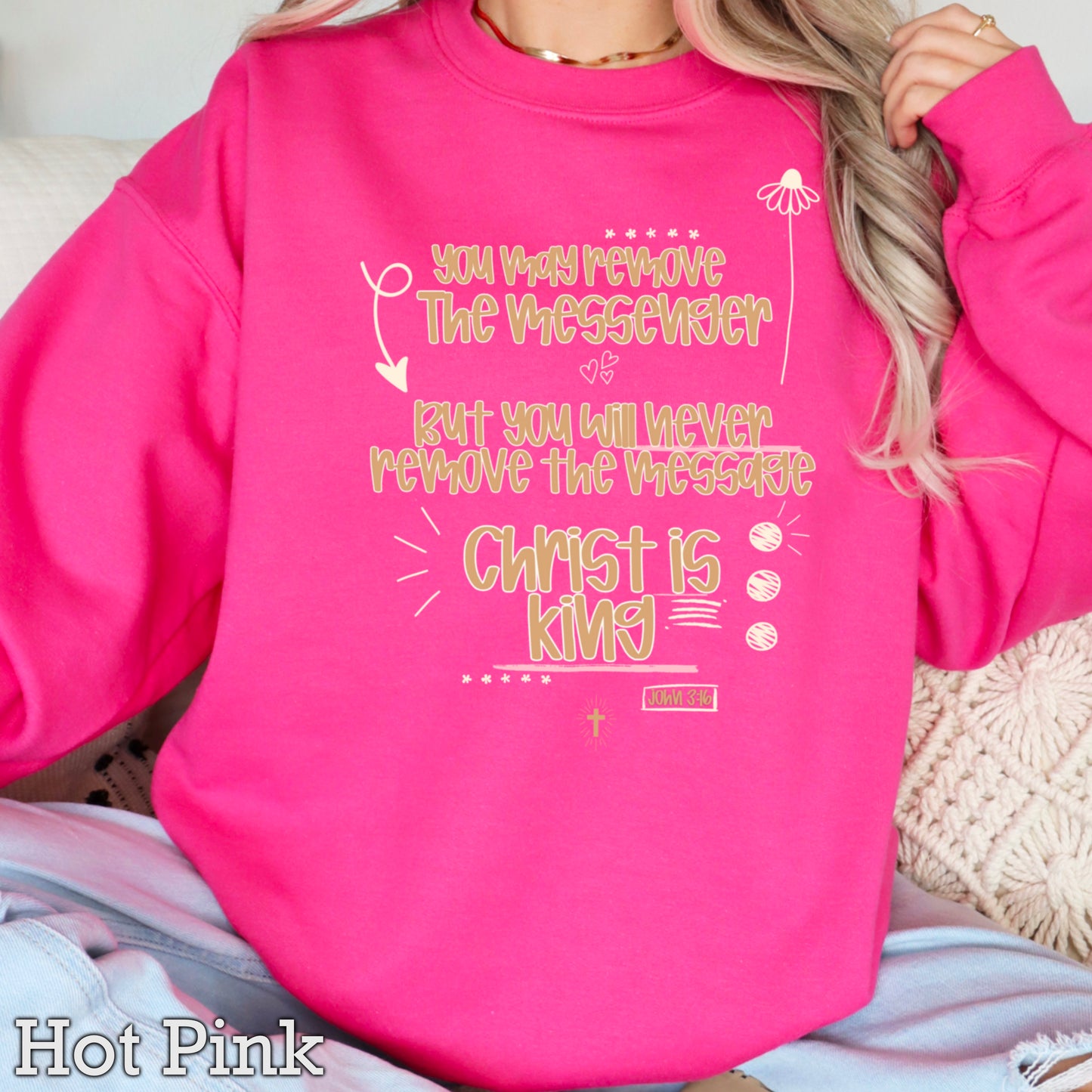 You May Remove The Message But You Will Never Remove The Messenger Crewneck Sweatshirt