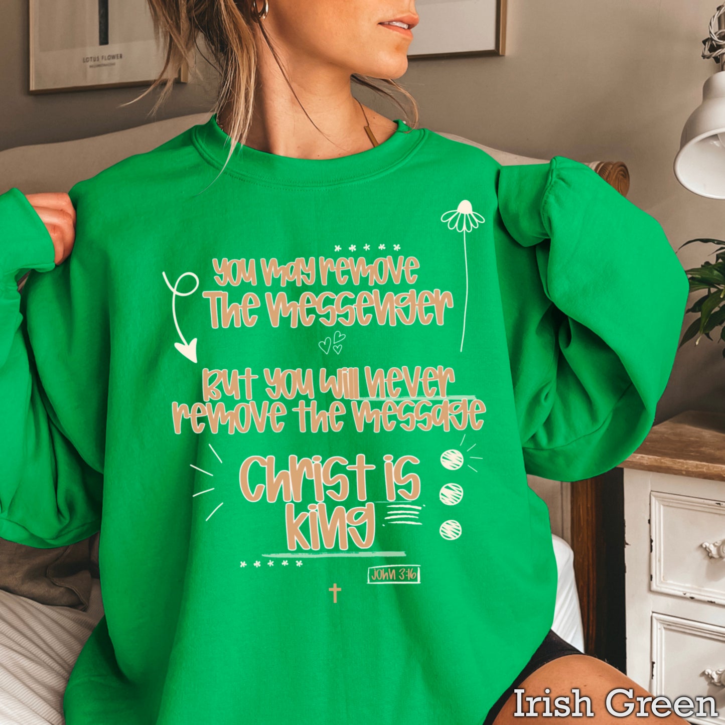 You May Remove The Message But You Will Never Remove The Messenger Crewneck Sweatshirt