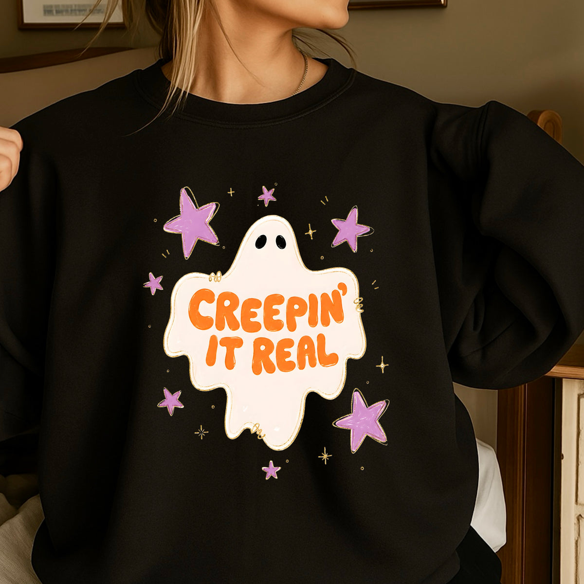 Creepin It Real Halloween DTF Transfer