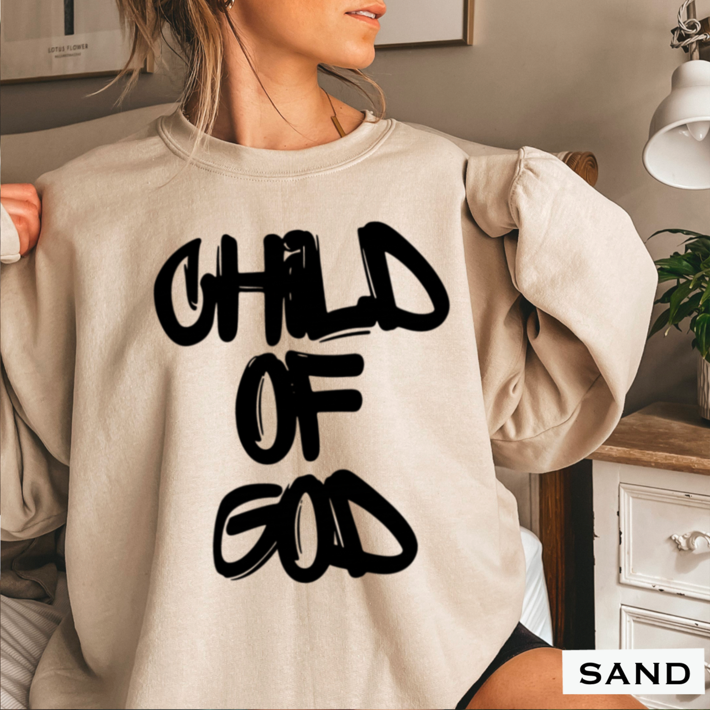 Child Of God Graphic Crewneck Sweatshirt