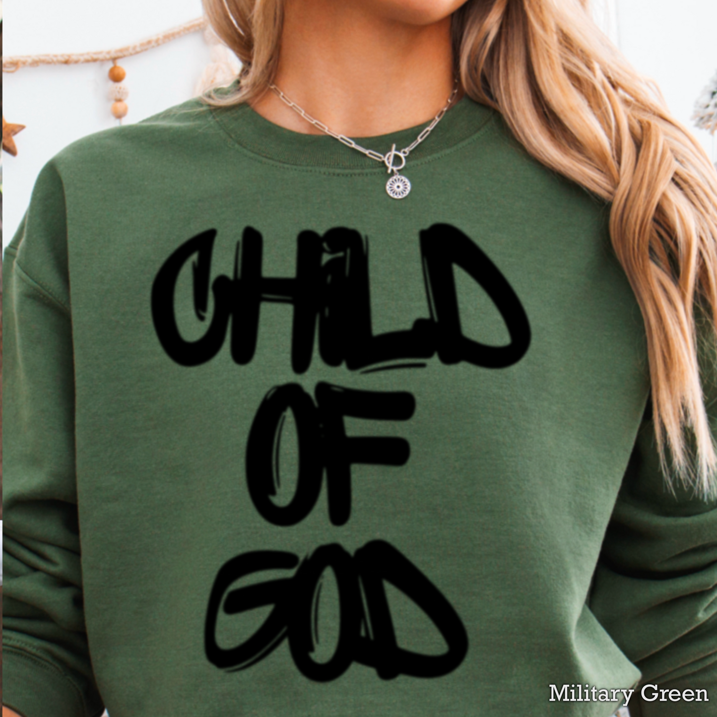 Child Of God Graphic Crewneck Sweatshirt