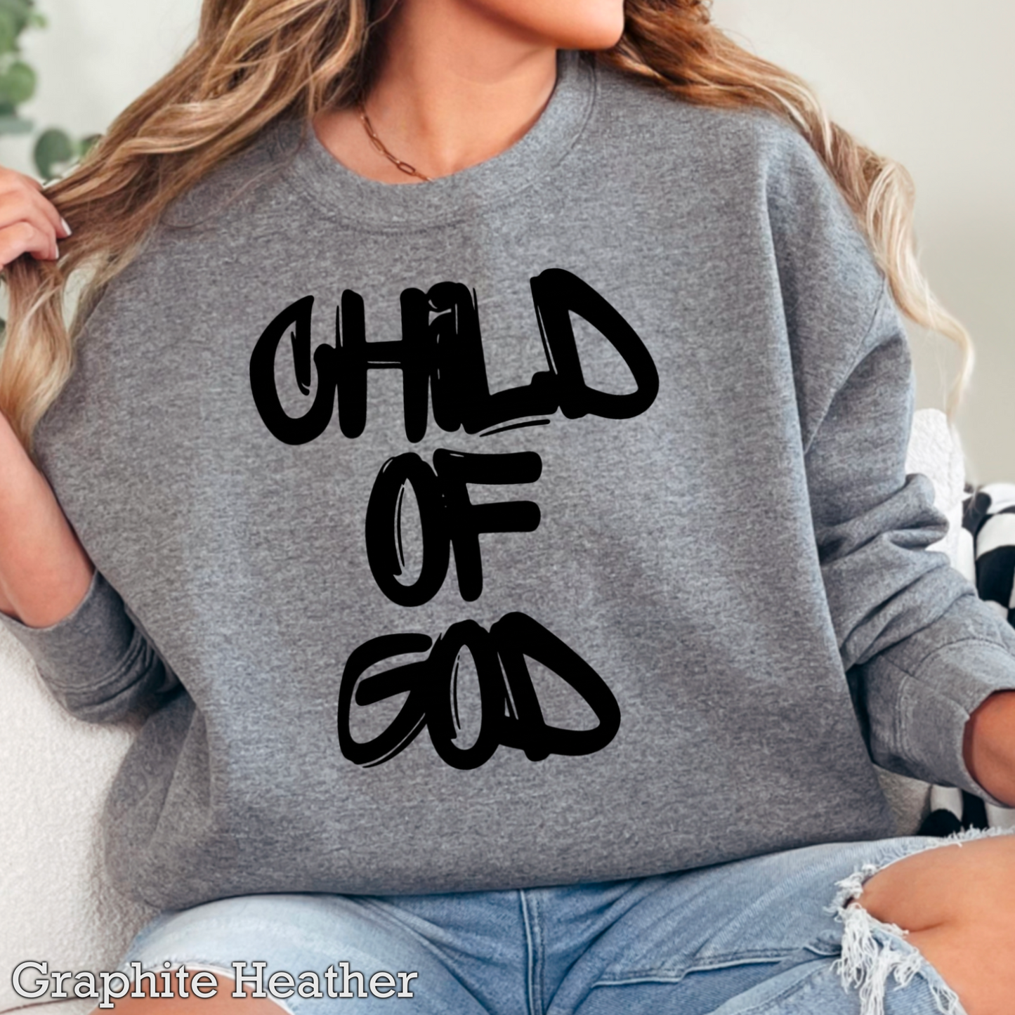 Child Of God Graphic Crewneck Sweatshirt