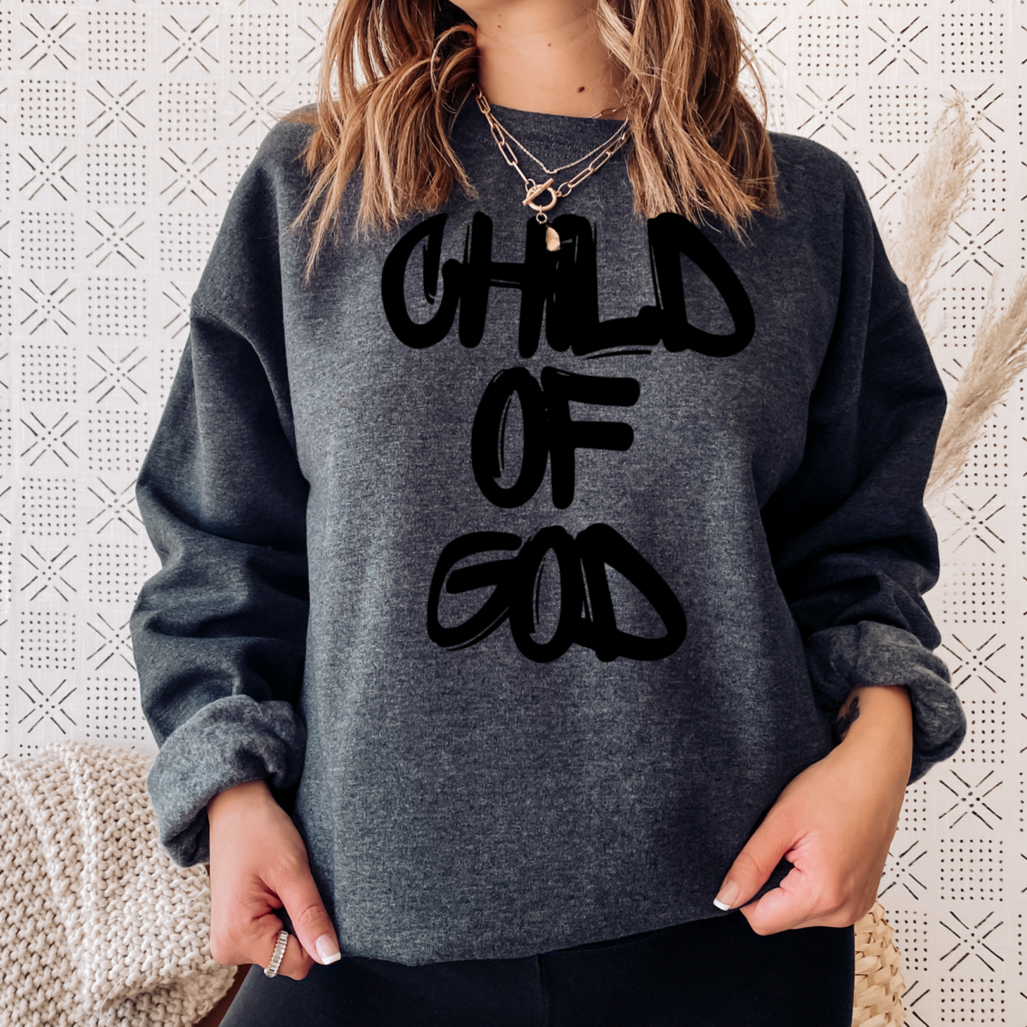 Child Of God Graphic Crewneck Sweatshirt