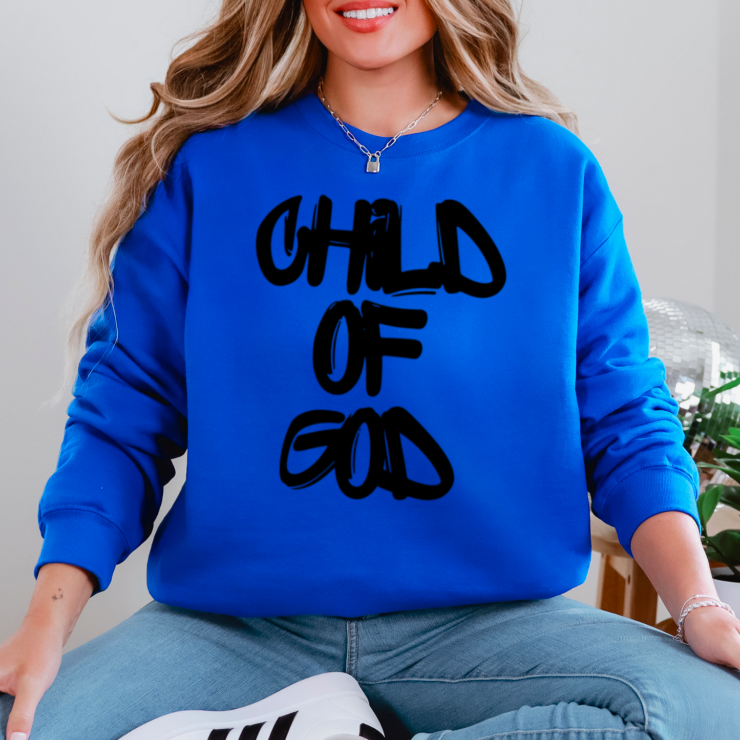 Child Of God Graphic Crewneck Sweatshirt