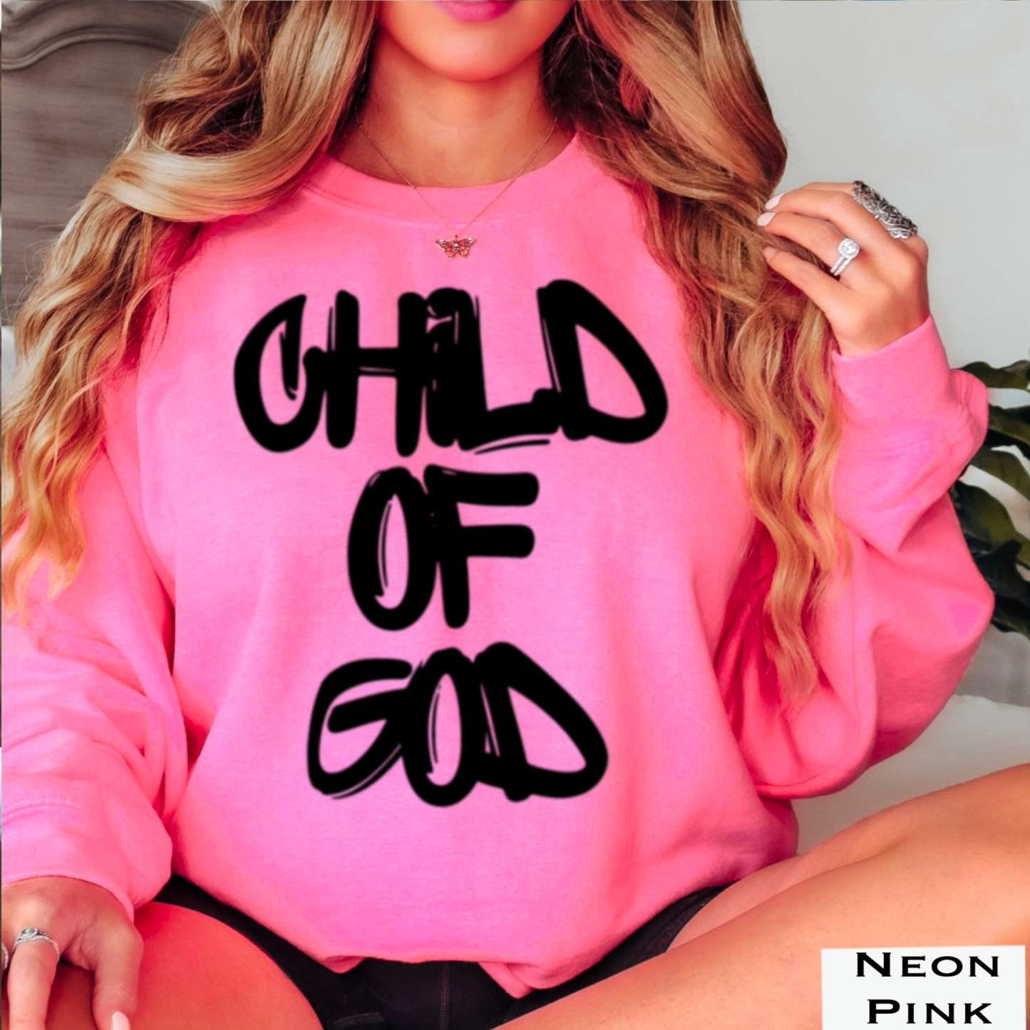Child Of God Graphic Crewneck Sweatshirt
