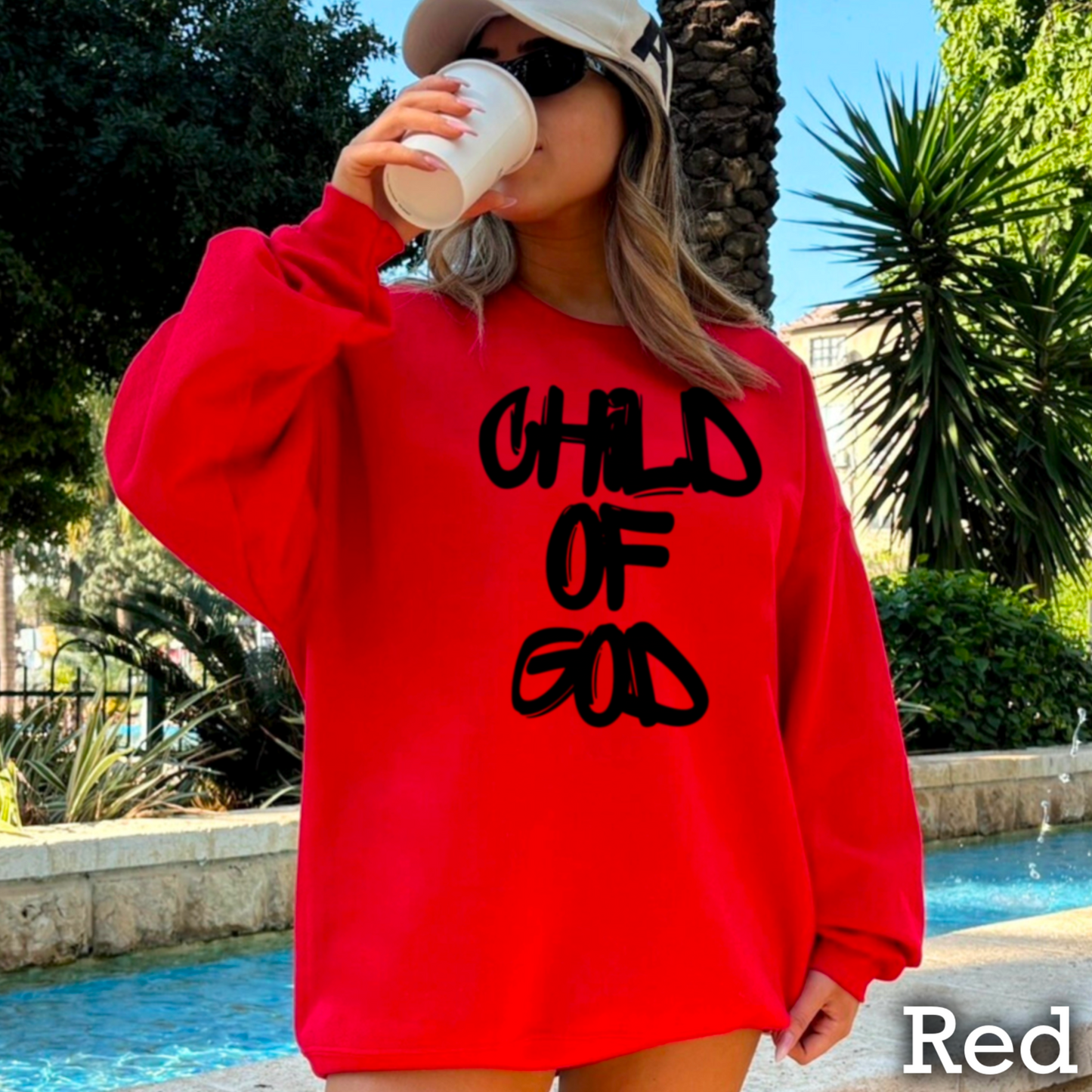 Child Of God Graphic Crewneck Sweatshirt