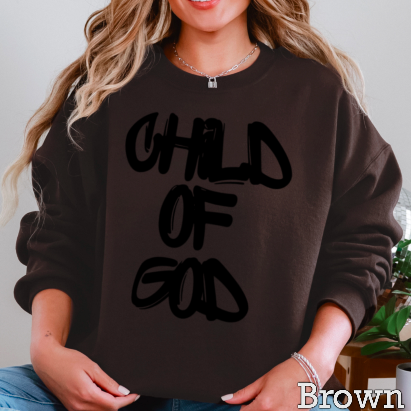 Child Of God Graphic Crewneck Sweatshirt