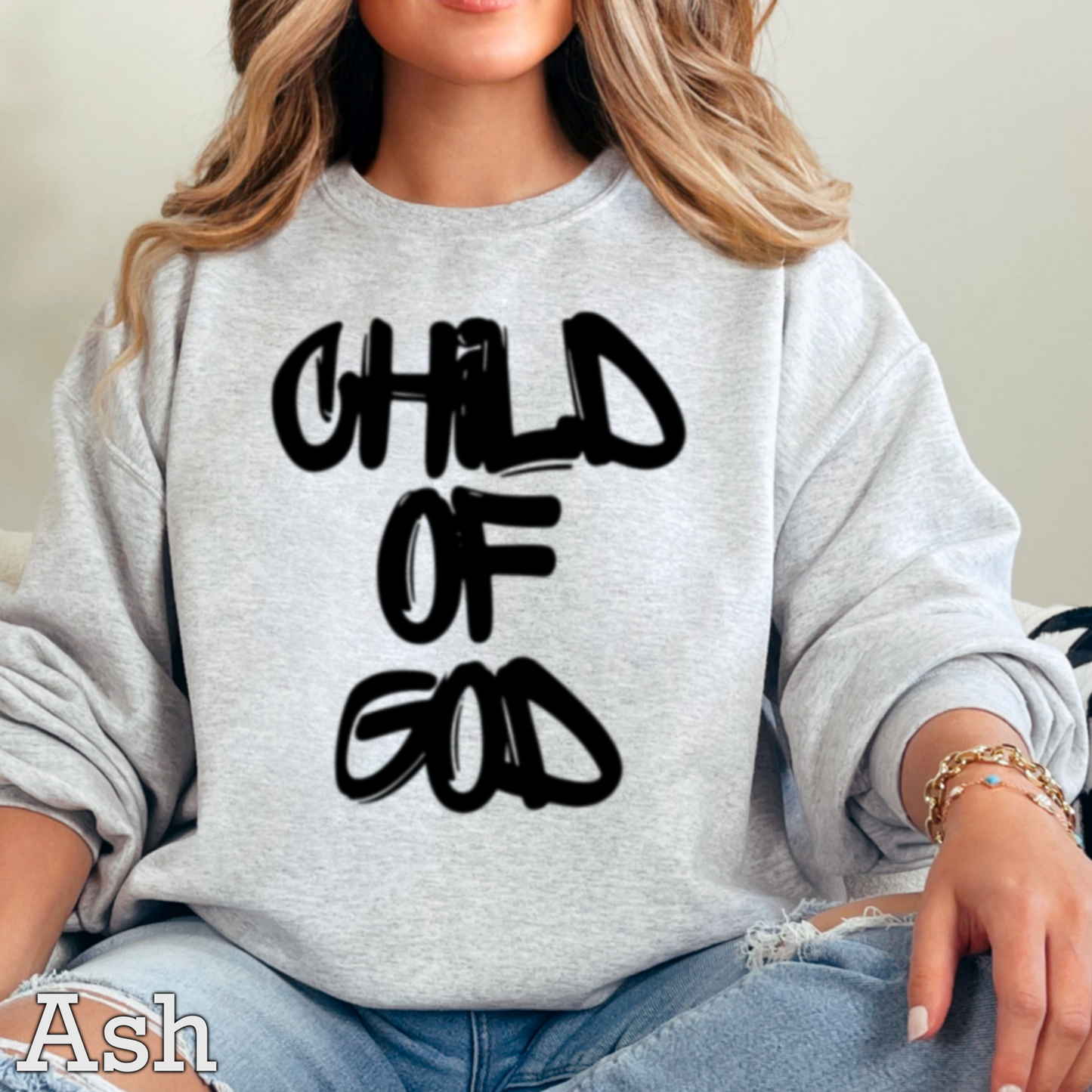 Child Of God Graphic Crewneck Sweatshirt