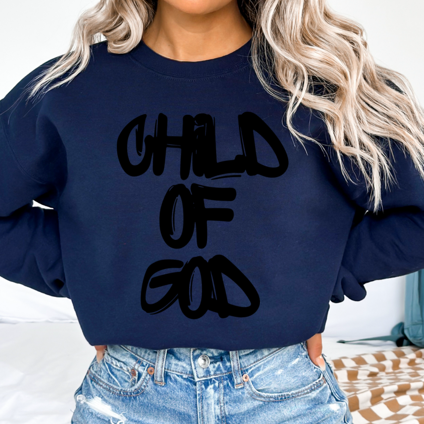 Child Of God Graphic Crewneck Sweatshirt