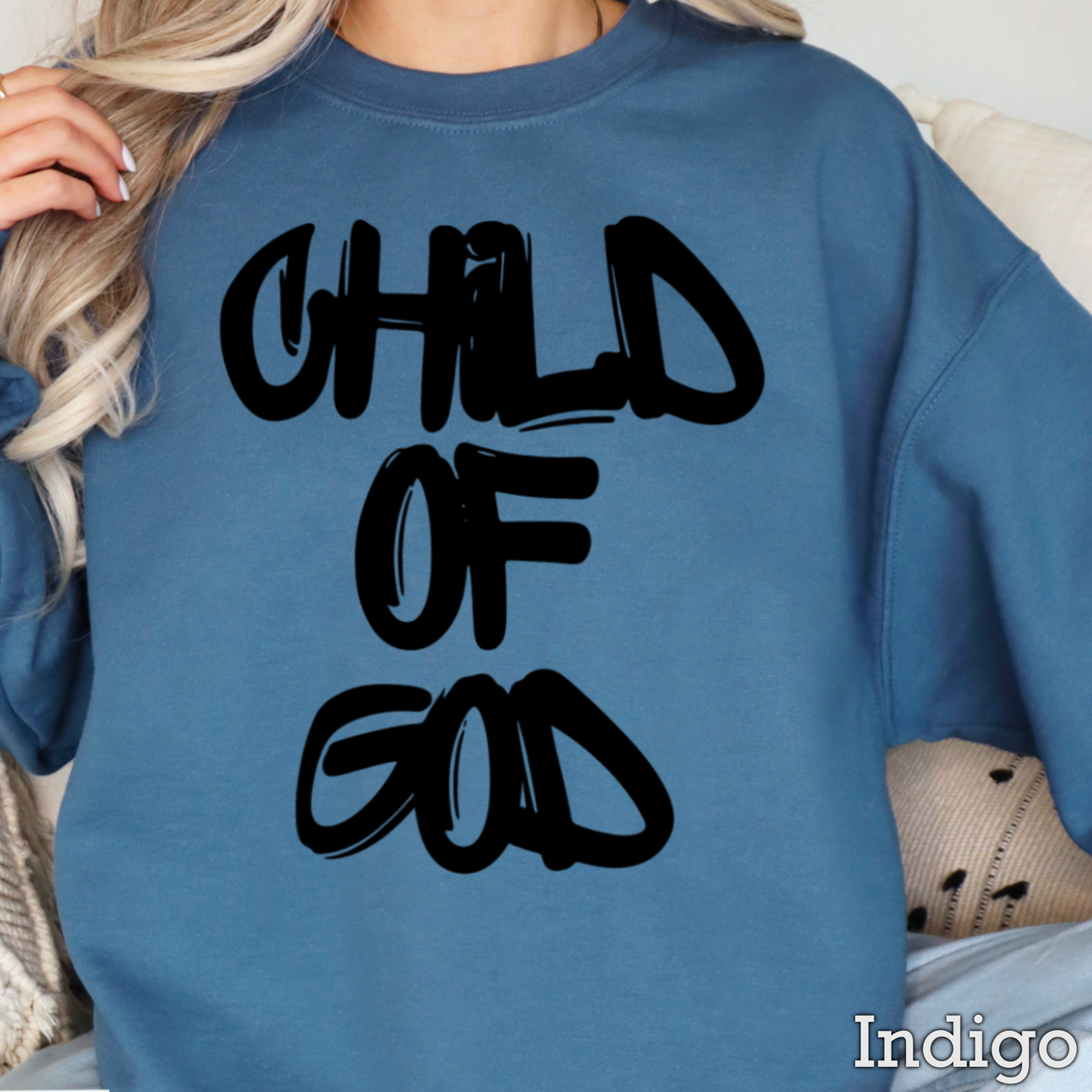 Child Of God Graphic Crewneck Sweatshirt