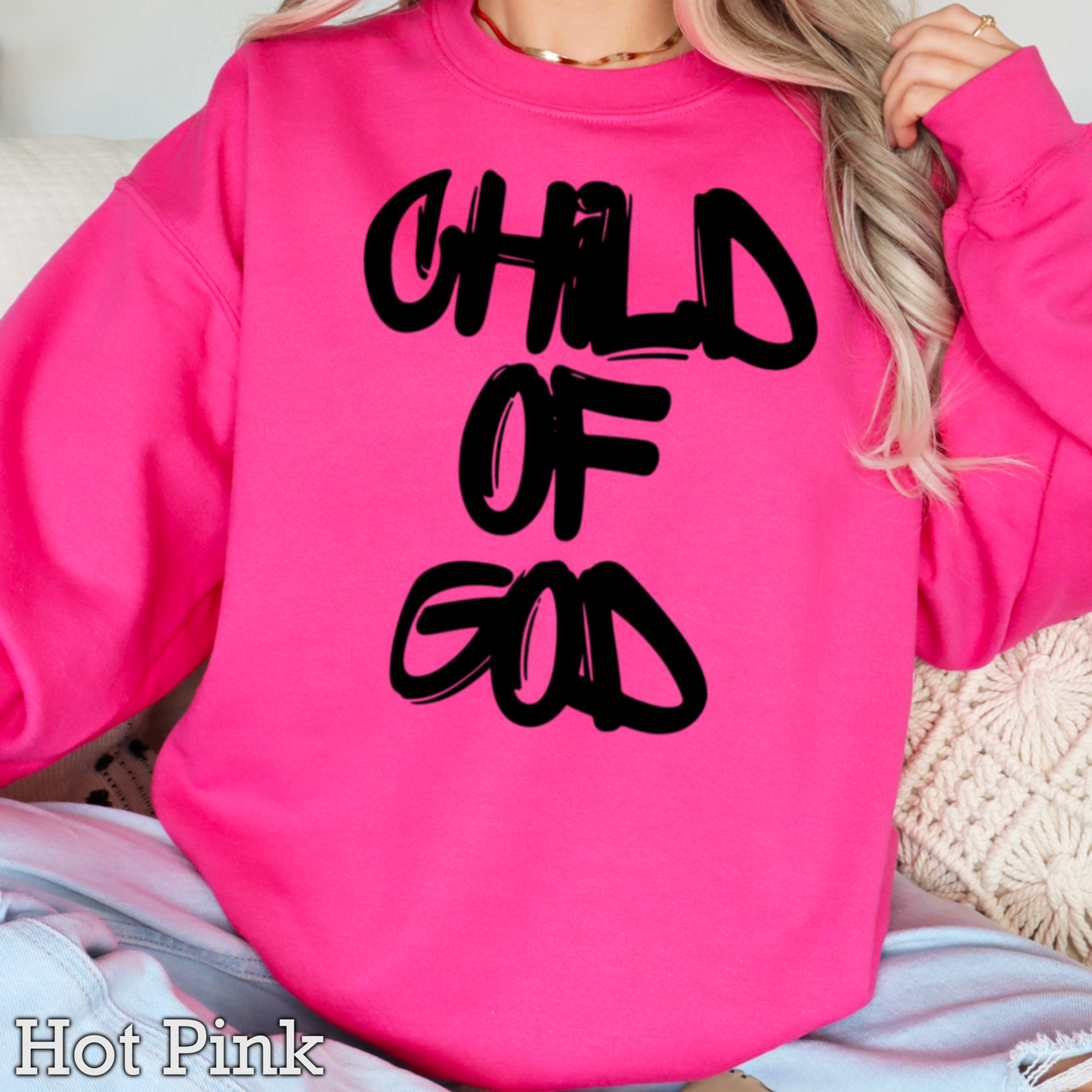 Child Of God Graphic Crewneck Sweatshirt
