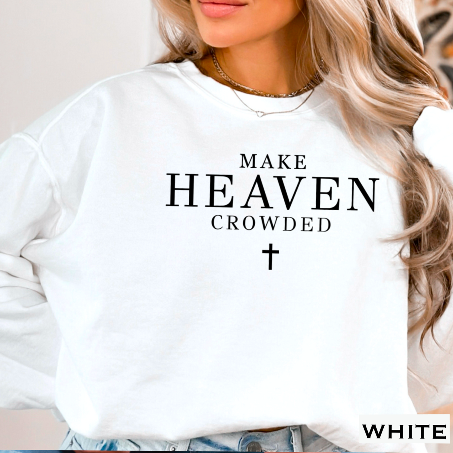 Make Heaven Crowded Graphic Crewneck Sweatshirt