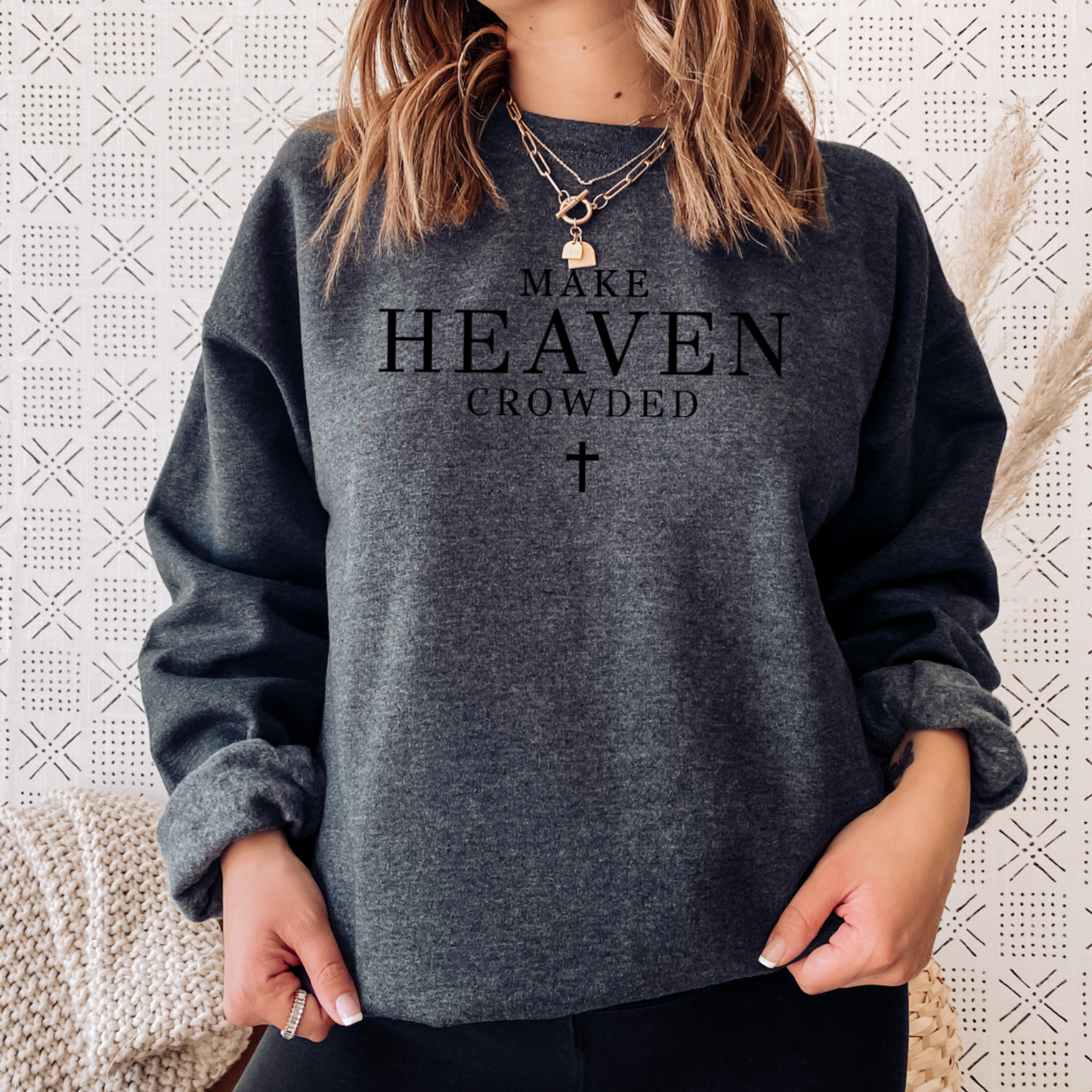 Make Heaven Crowded Graphic Crewneck Sweatshirt
