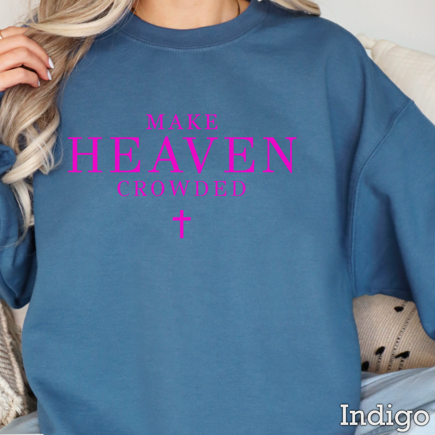 Make Heaven Crowded Graphic Crewneck Sweatshirt