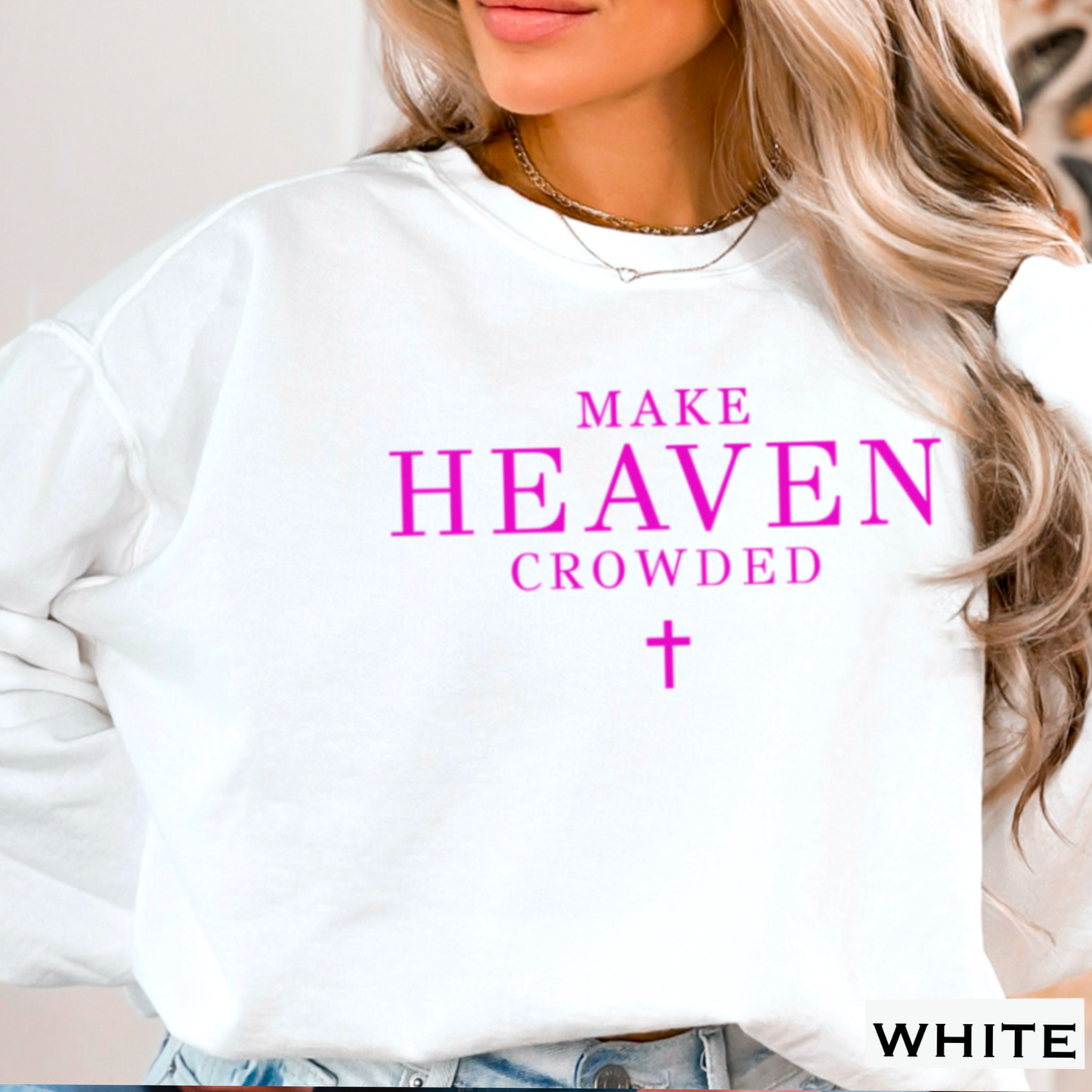 Make Heaven Crowded Graphic Crewneck Sweatshirt