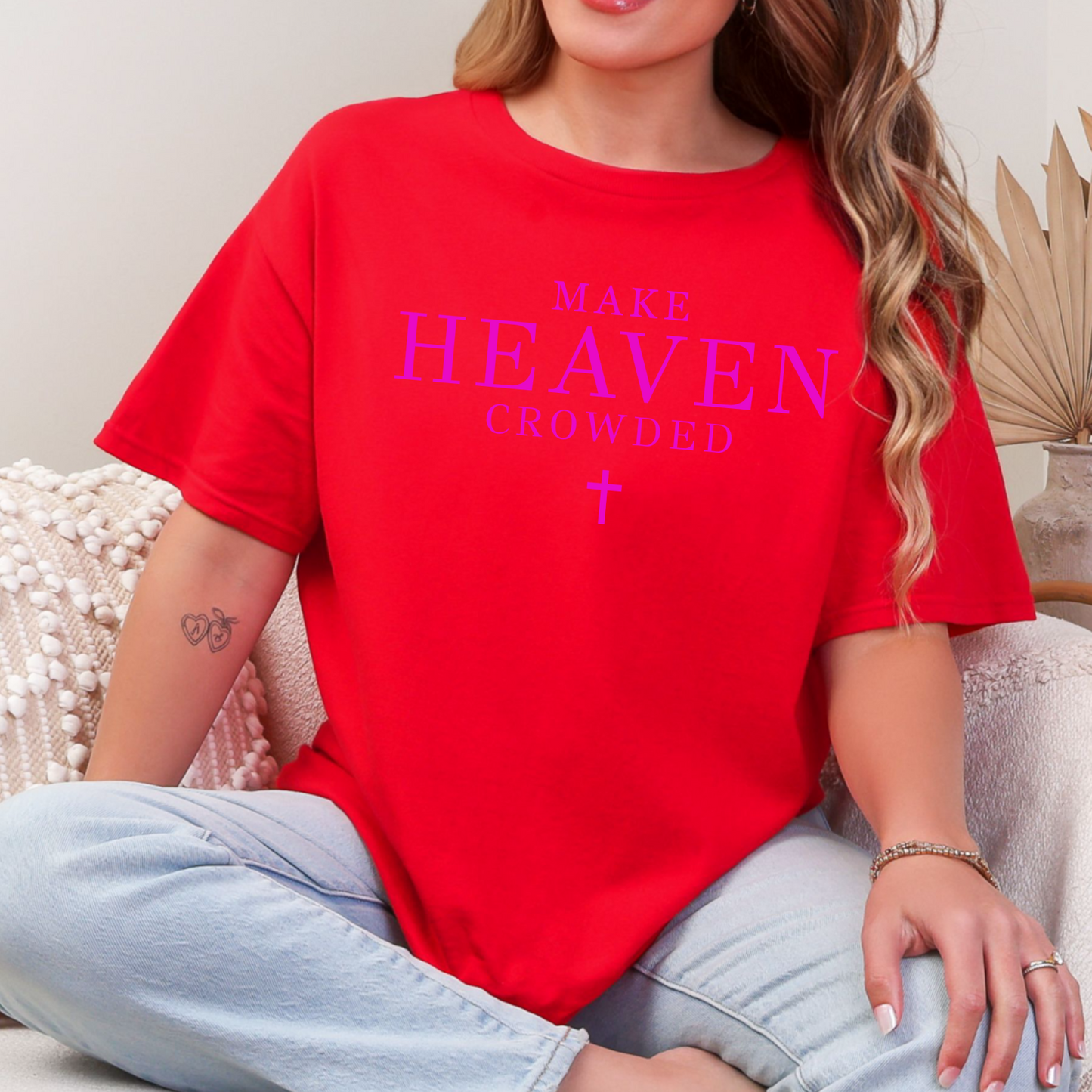 Make Heaven Crowded Comfort Color Graphic Tee