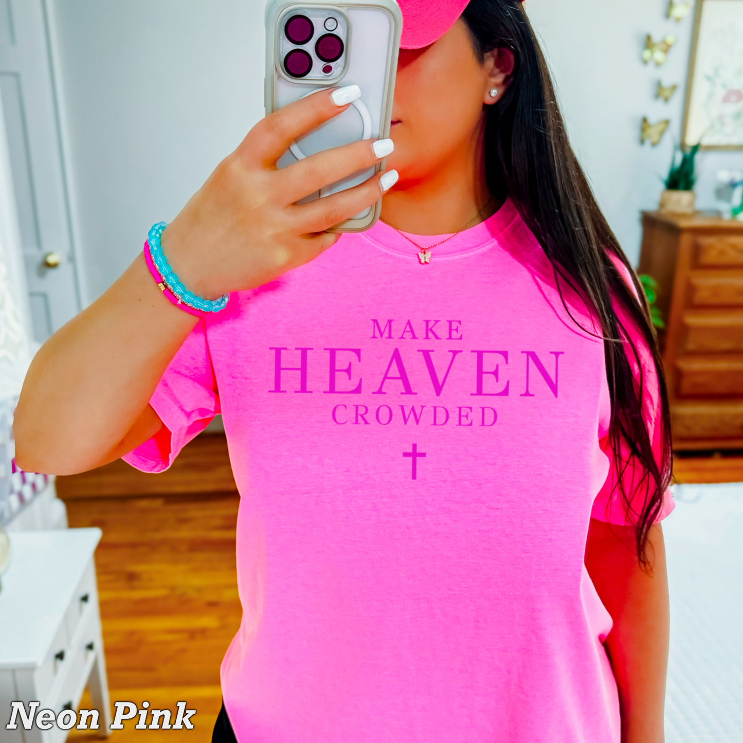 Make Heaven Crowded Comfort Color Graphic Tee