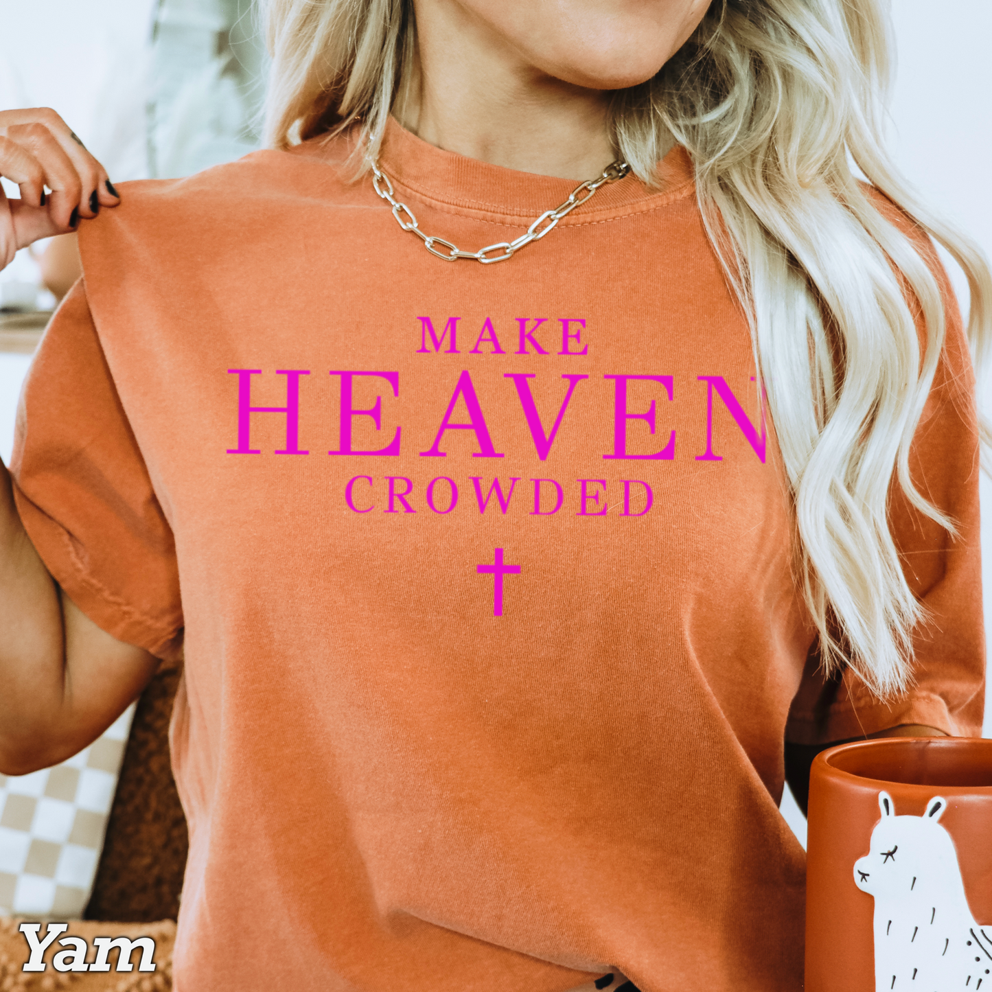 Make Heaven Crowded Comfort Color Graphic Tee