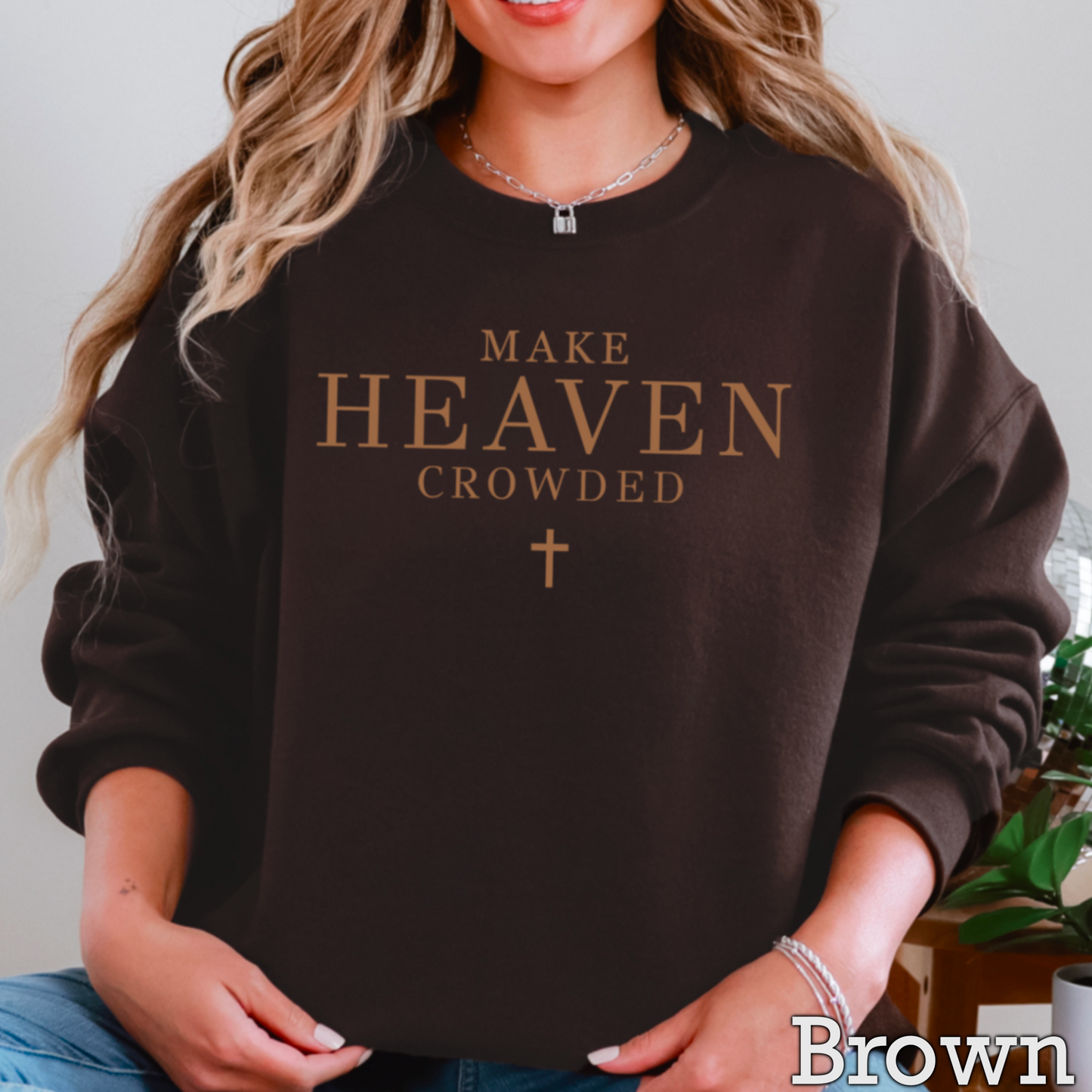 Make Heaven Crowded Graphic Crewneck Sweatshirt