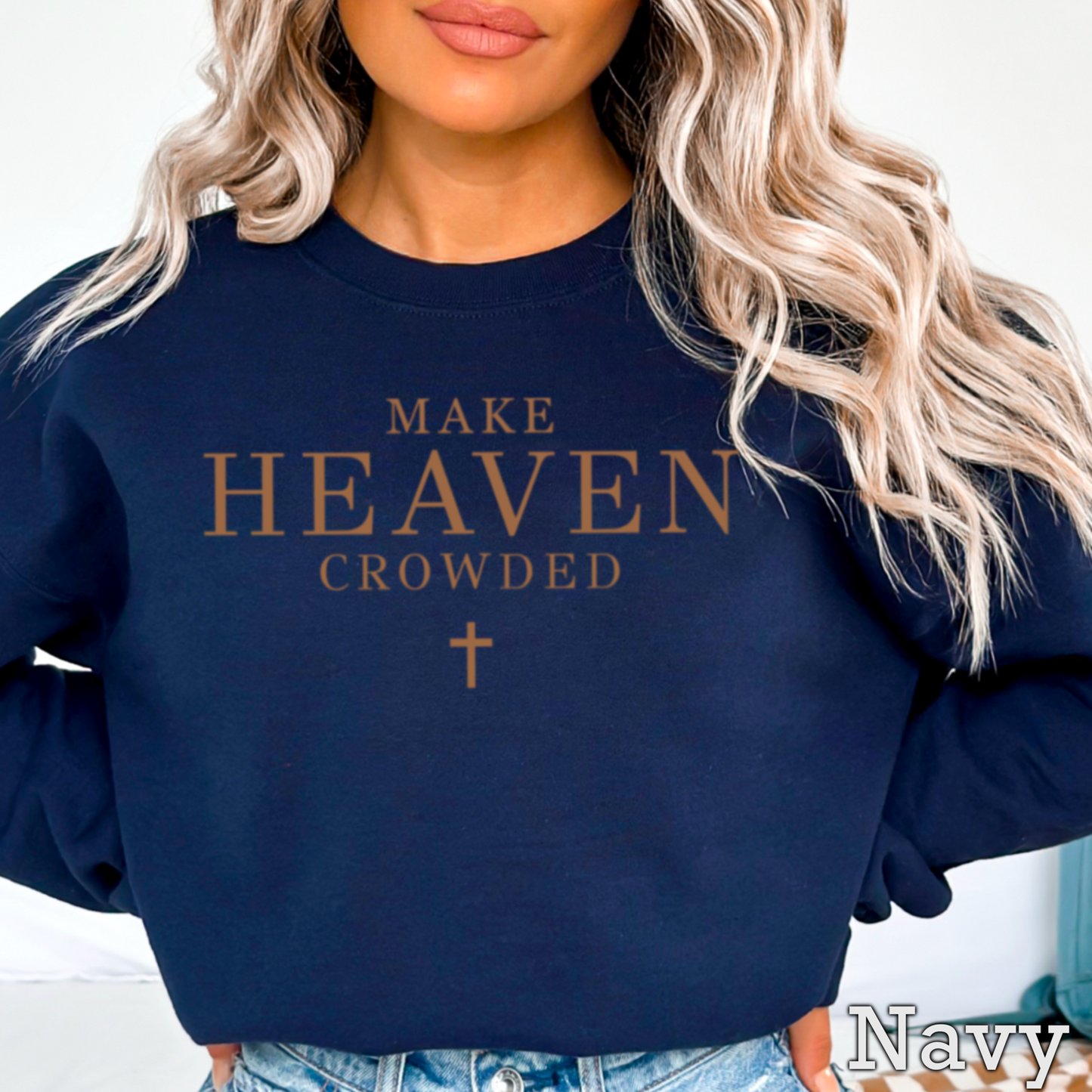 Make Heaven Crowded Graphic Crewneck Sweatshirt