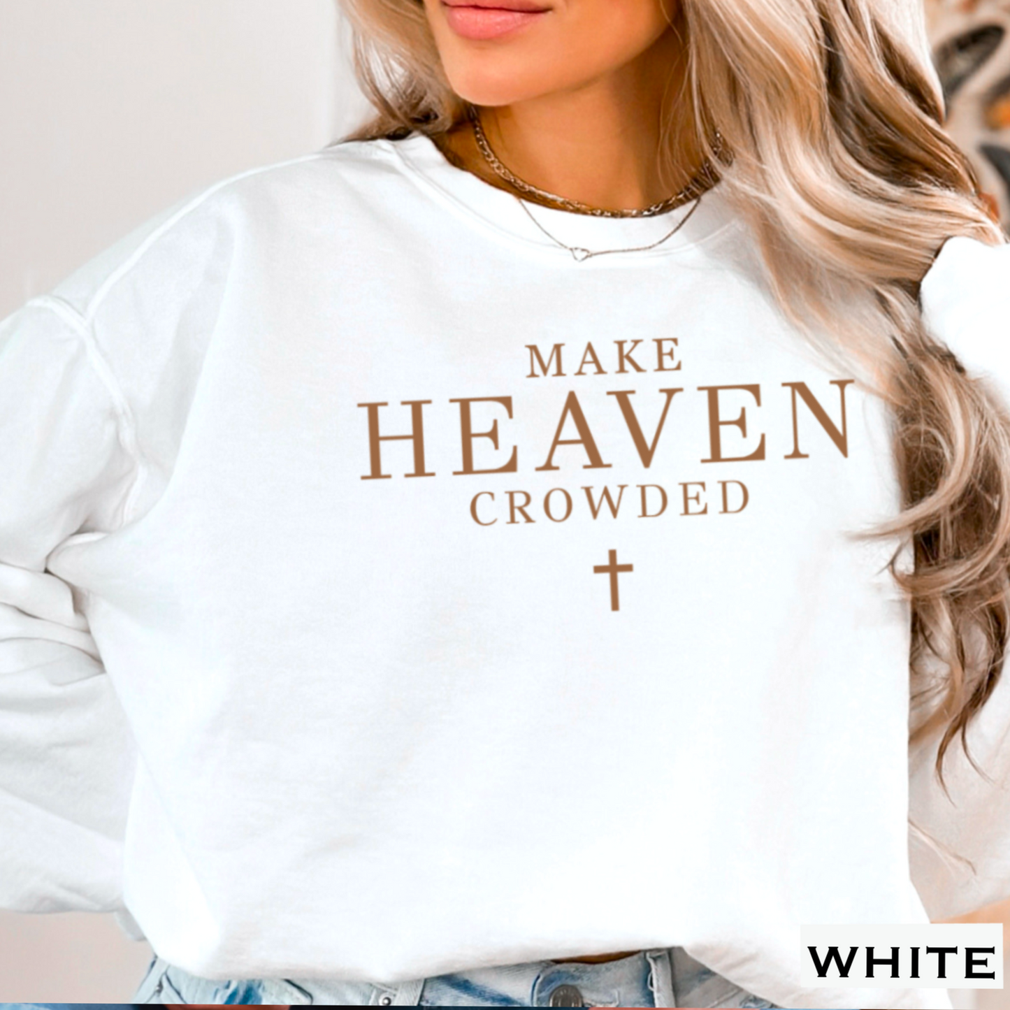 Make Heaven Crowded Graphic Crewneck Sweatshirt