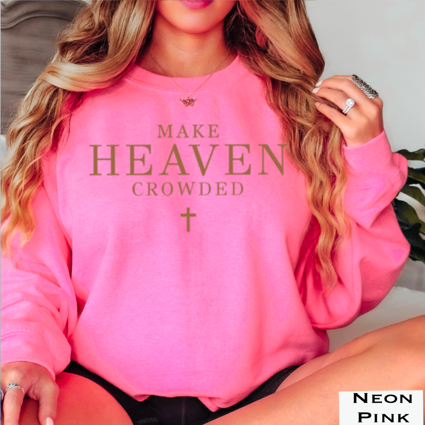 Make Heaven Crowded Graphic Crewneck Sweatshirt