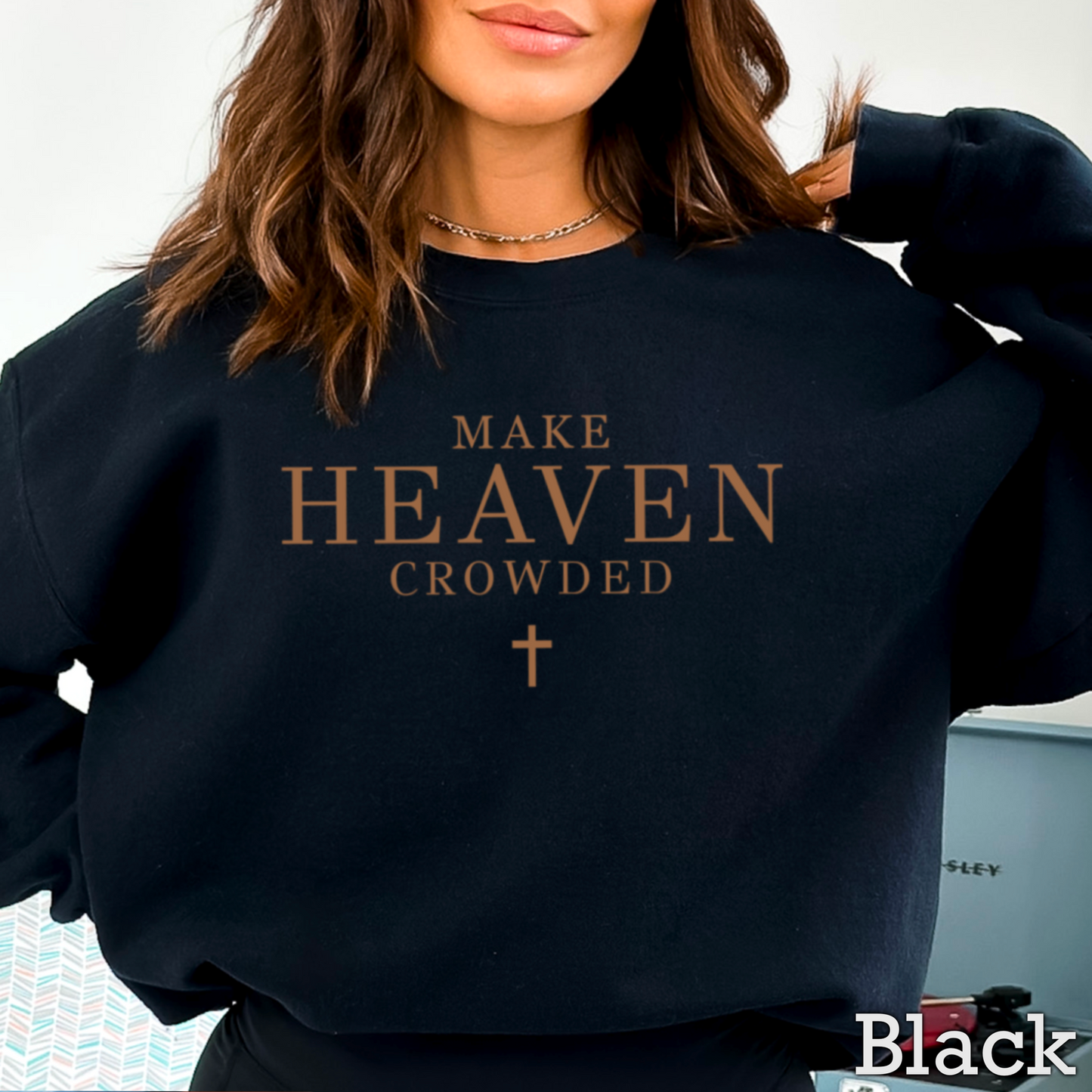 Make Heaven Crowded Graphic Crewneck Sweatshirt