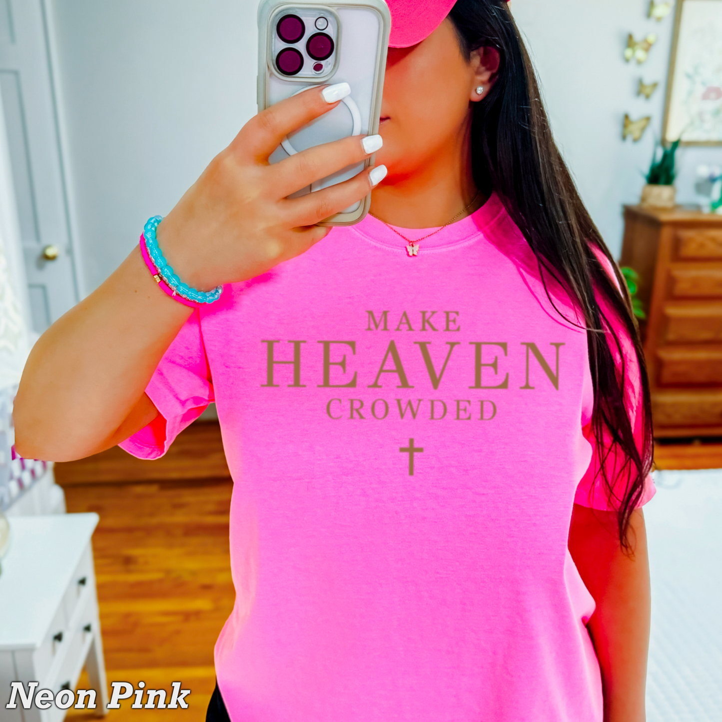 Make Heaven Crowded Comfort Color Graphic Tee