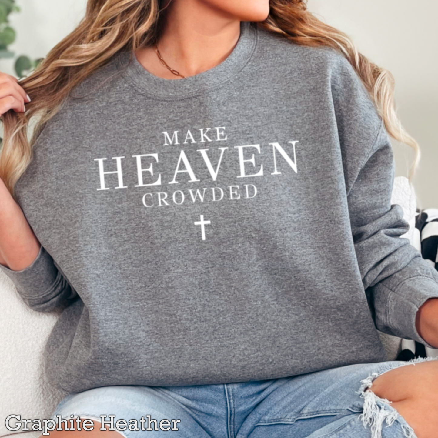 Make Heaven Crowded Graphic Crewneck Sweatshirt