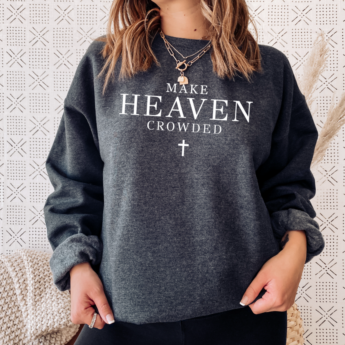 Make Heaven Crowded Graphic Crewneck Sweatshirt