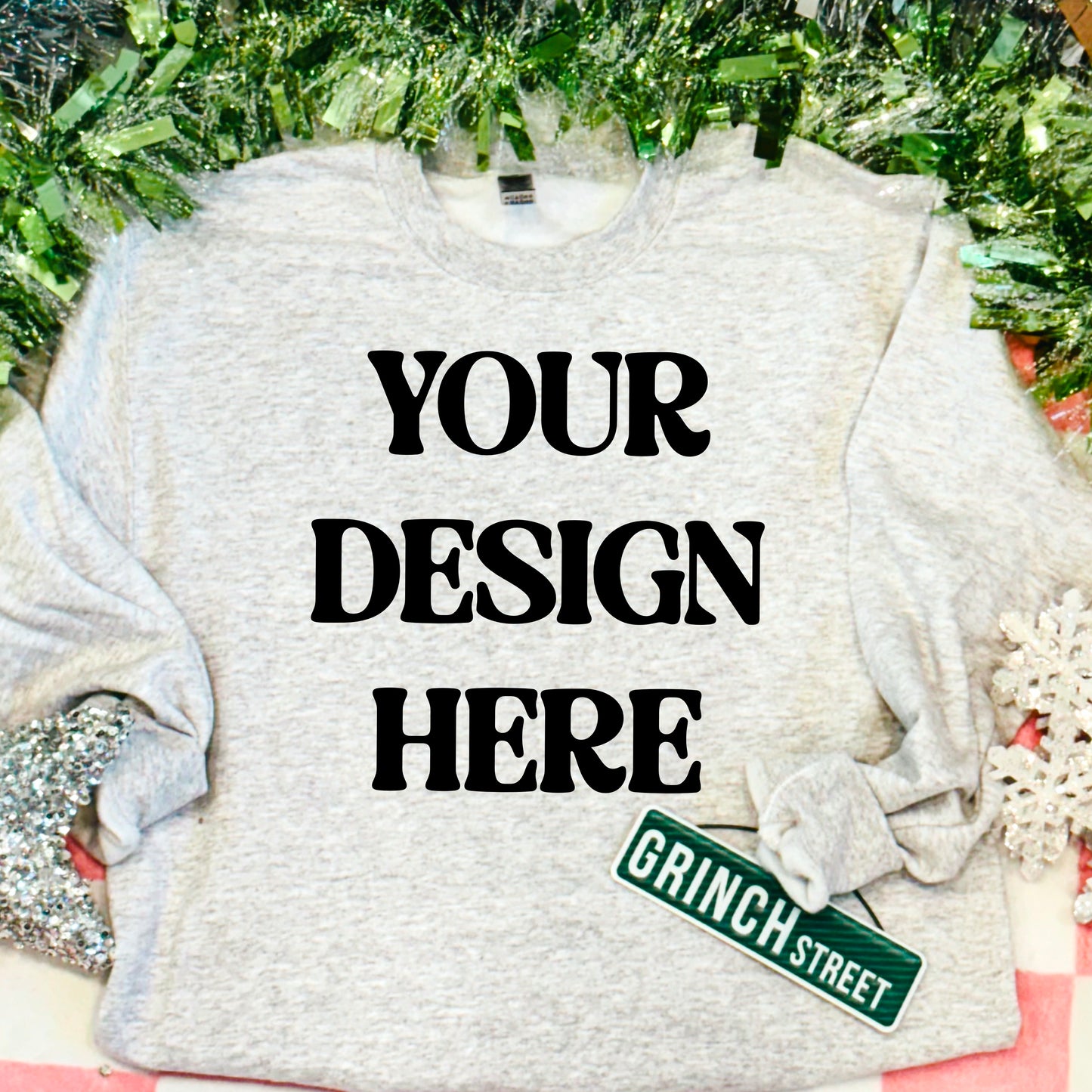 Vintage Pink Christmas Mockup Digital Design Download