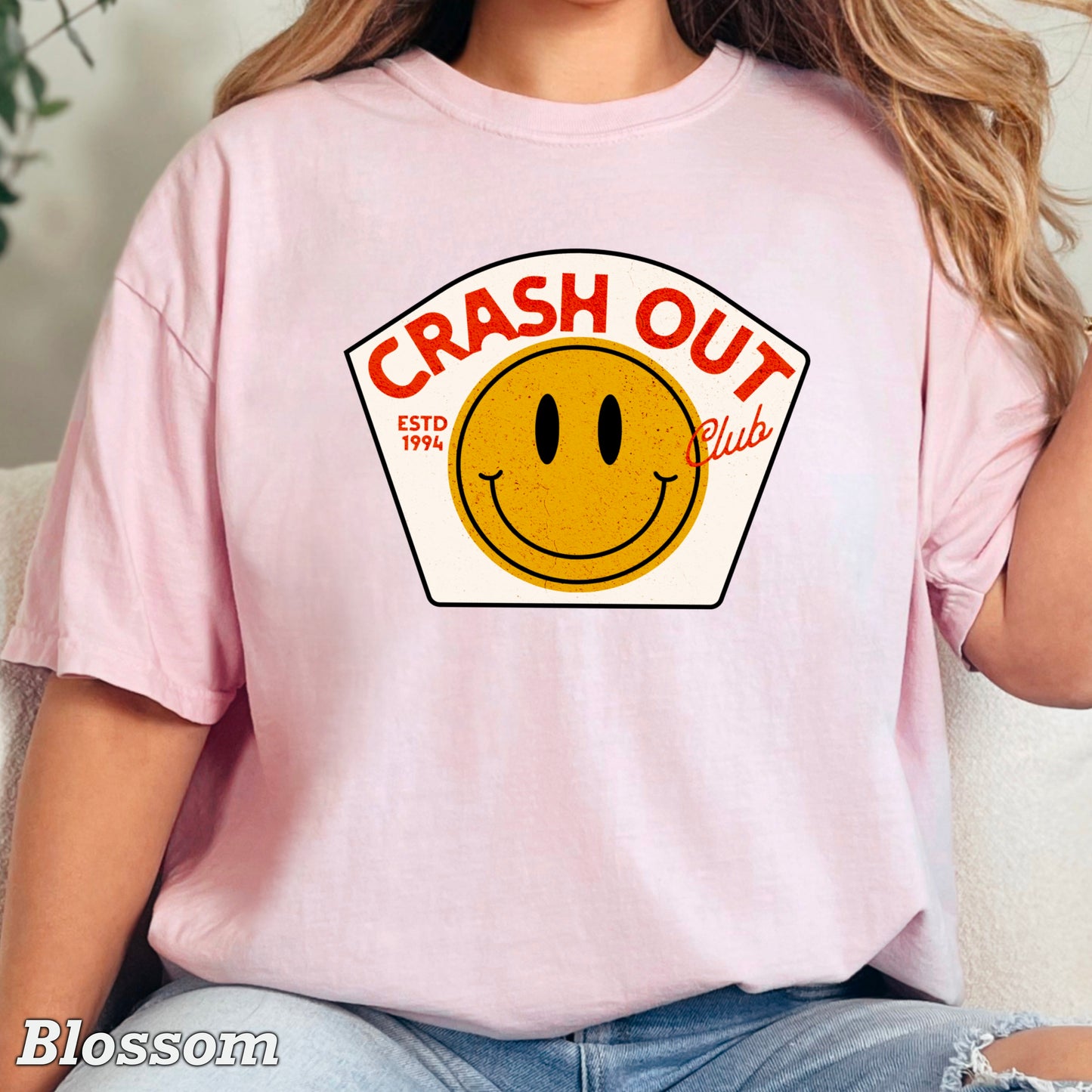 Crash Out Club Comfort Color Graphic Tee