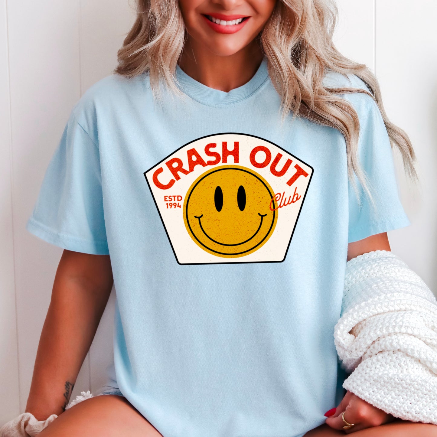 Crash Out Club Comfort Color Graphic Tee