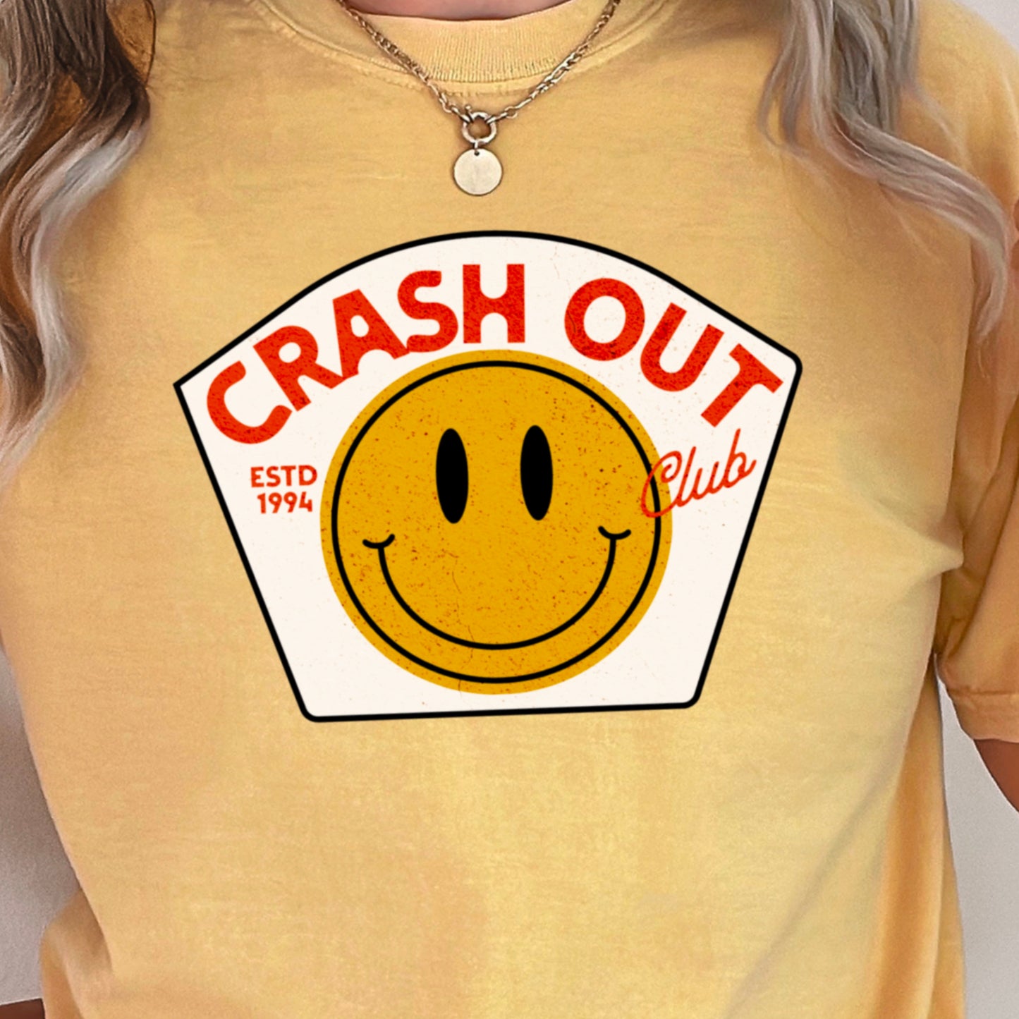 Crash Out Club Comfort Color Graphic Tee