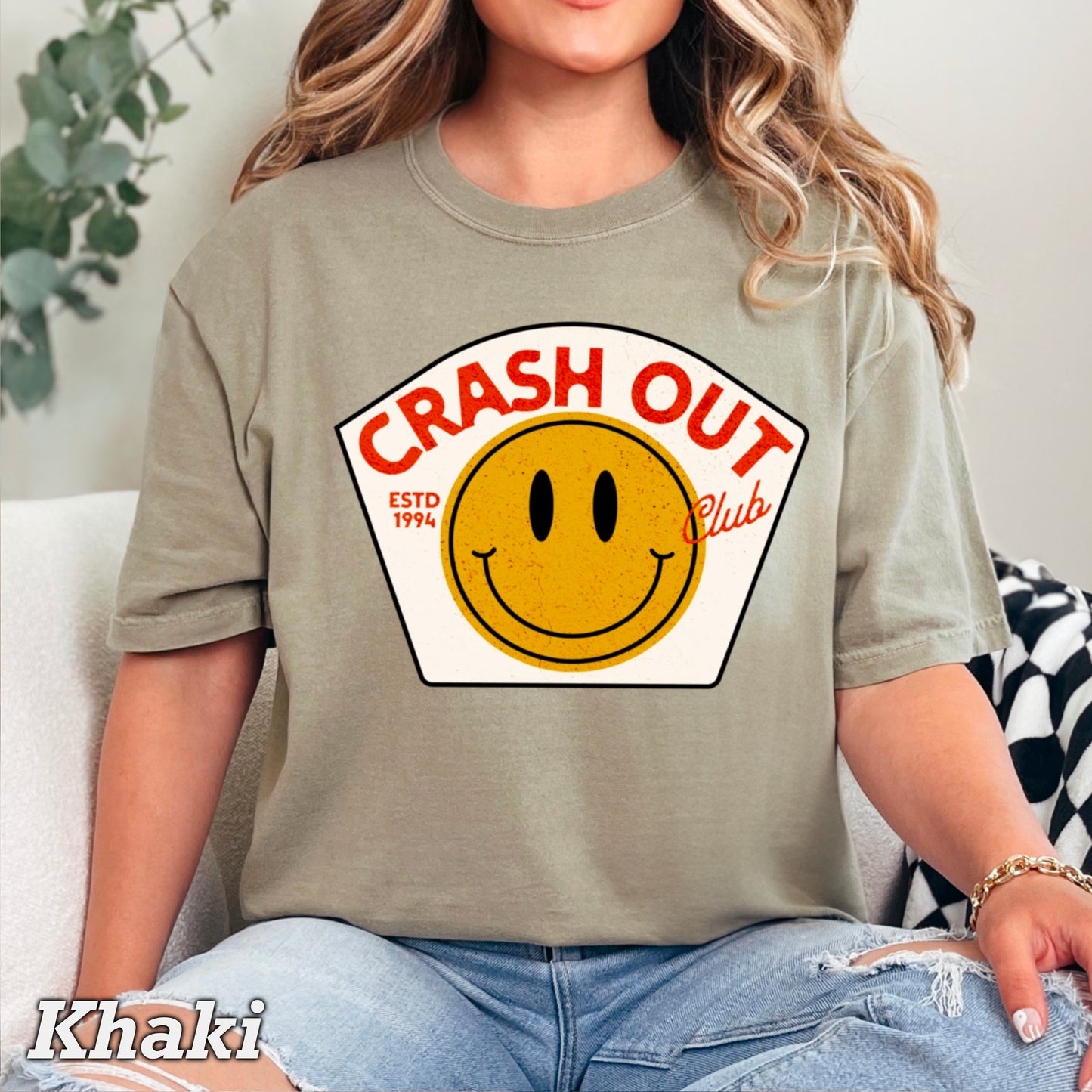 Crash Out Club Comfort Color Graphic Tee