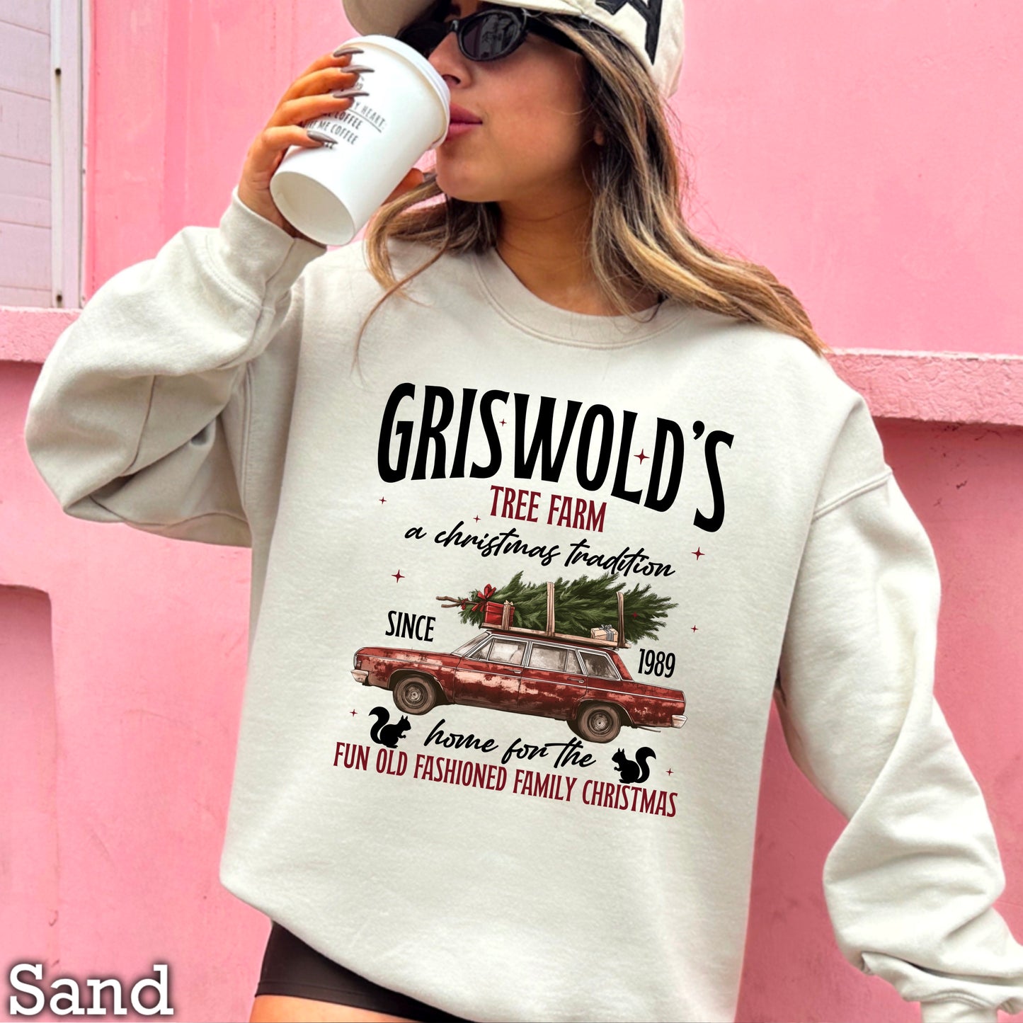 Griswold Christmas Tree Farm Crewneck Sweatshirt WS Ends 10/6