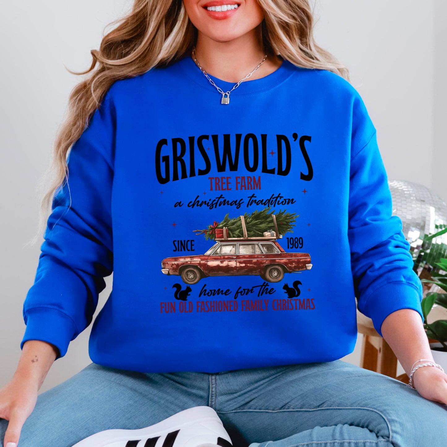 Griswold Christmas Tree Farm Crewneck Sweatshirt WS Ends 10/6