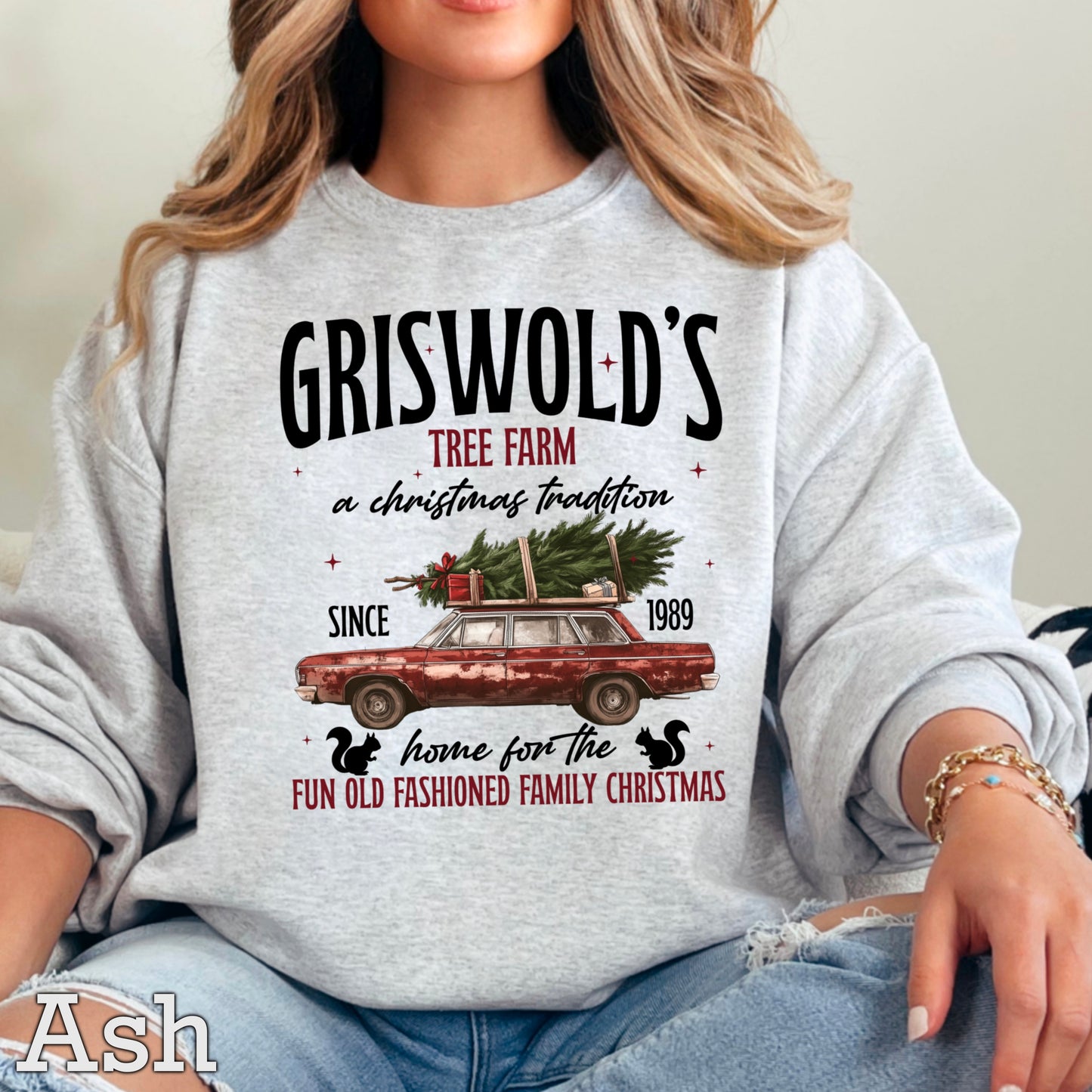 Griswold Christmas Tree Farm Crewneck Sweatshirt WS Ends 10/6