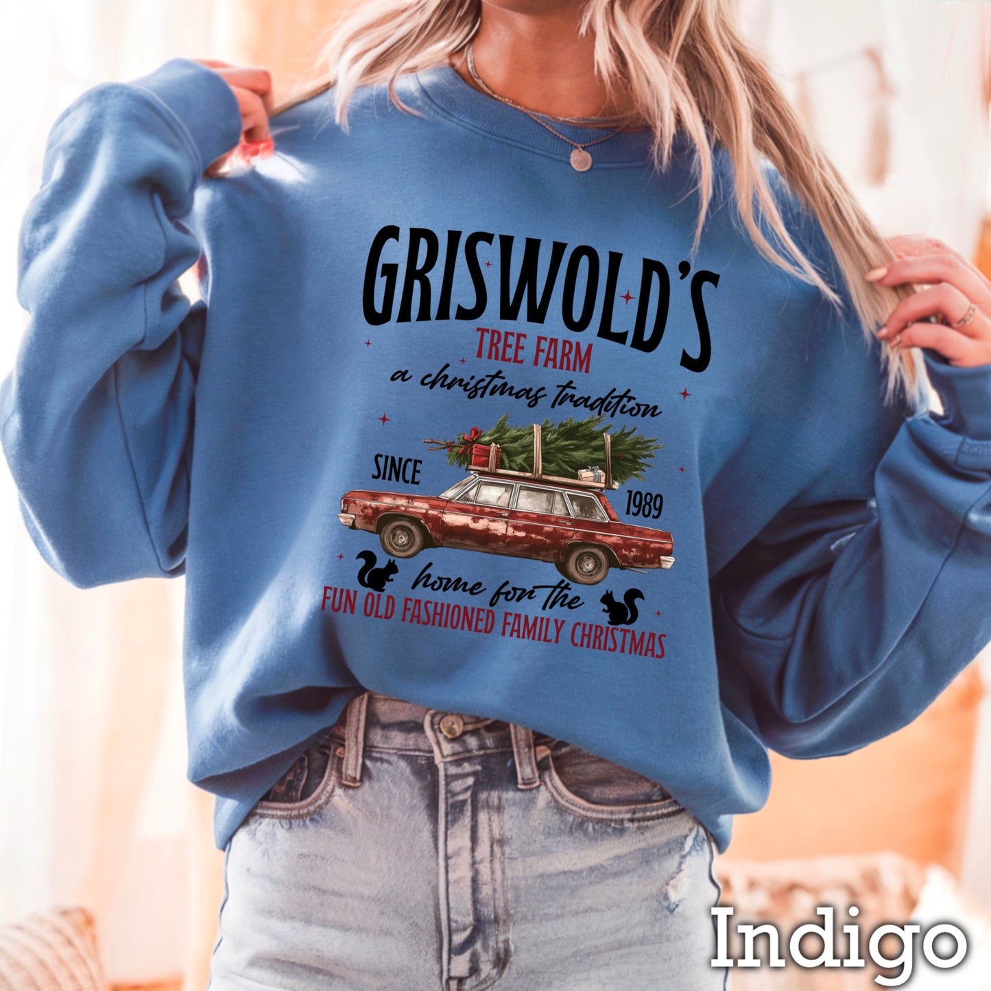 Griswold Christmas Tree Farm Crewneck Sweatshirt WS Ends 10/6