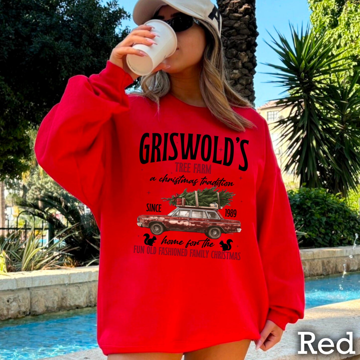Griswold Christmas Tree Farm Crewneck Sweatshirt WS Ends 10/6