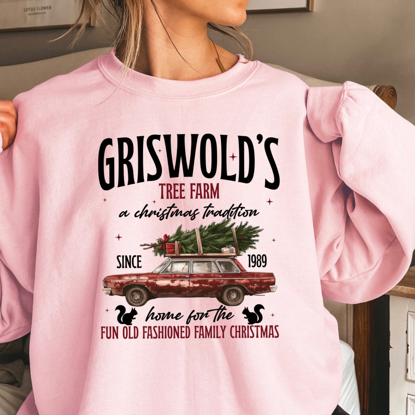 Griswold Christmas Tree Farm Crewneck Sweatshirt WS Ends 10/6