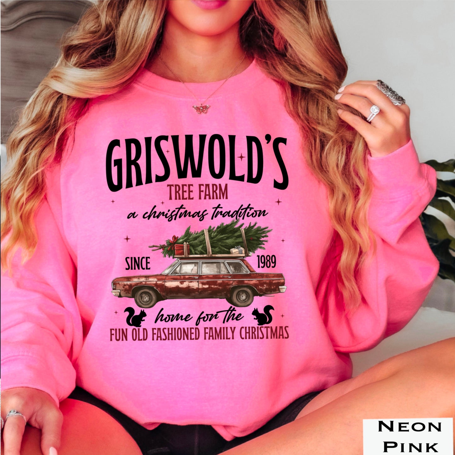 Griswold Christmas Tree Farm Crewneck Sweatshirt WS Ends 10/6