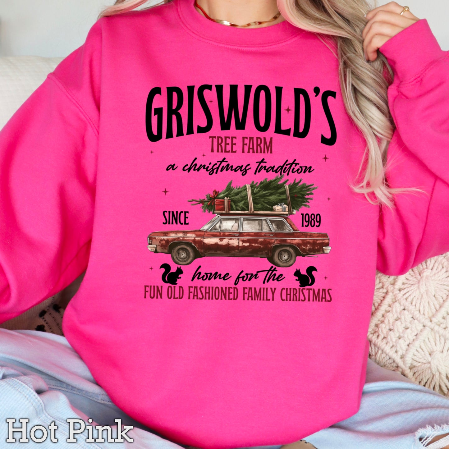 Griswold Christmas Tree Farm Crewneck Sweatshirt WS Ends 10/6