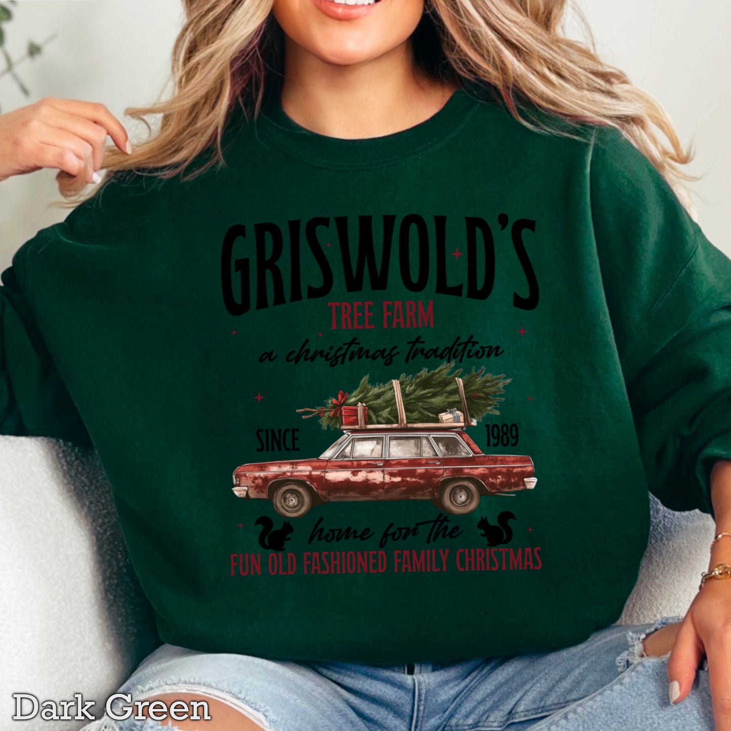 Griswold Christmas Tree Farm Crewneck Sweatshirt WS Ends 10/6