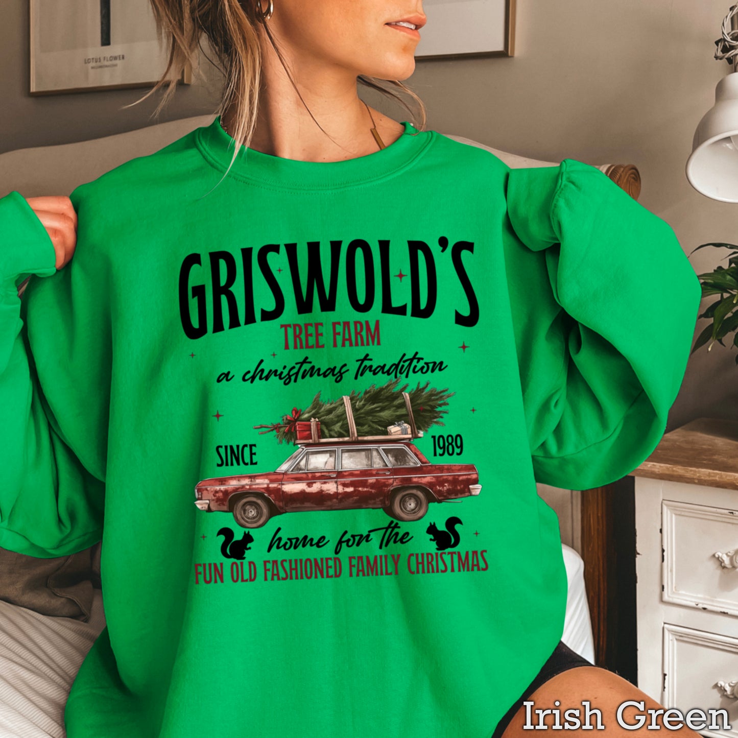 Griswold Christmas Tree Farm Crewneck Sweatshirt WS Ends 10/6