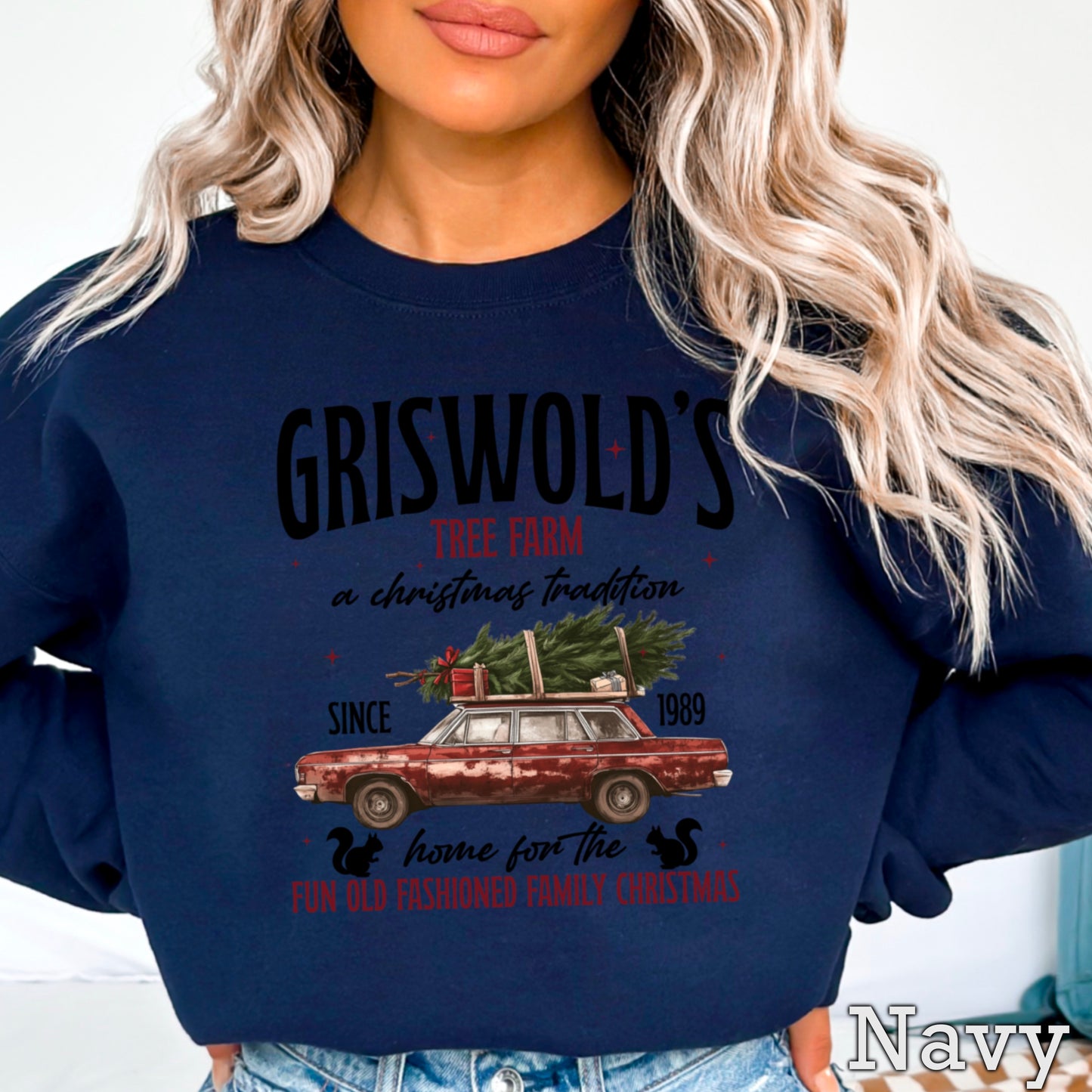 Griswold Christmas Tree Farm Crewneck Sweatshirt WS Ends 10/6