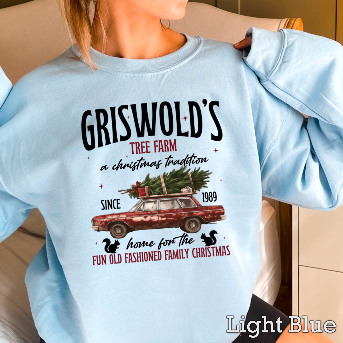 Griswold Christmas Tree Farm Crewneck Sweatshirt WS Ends 10/6